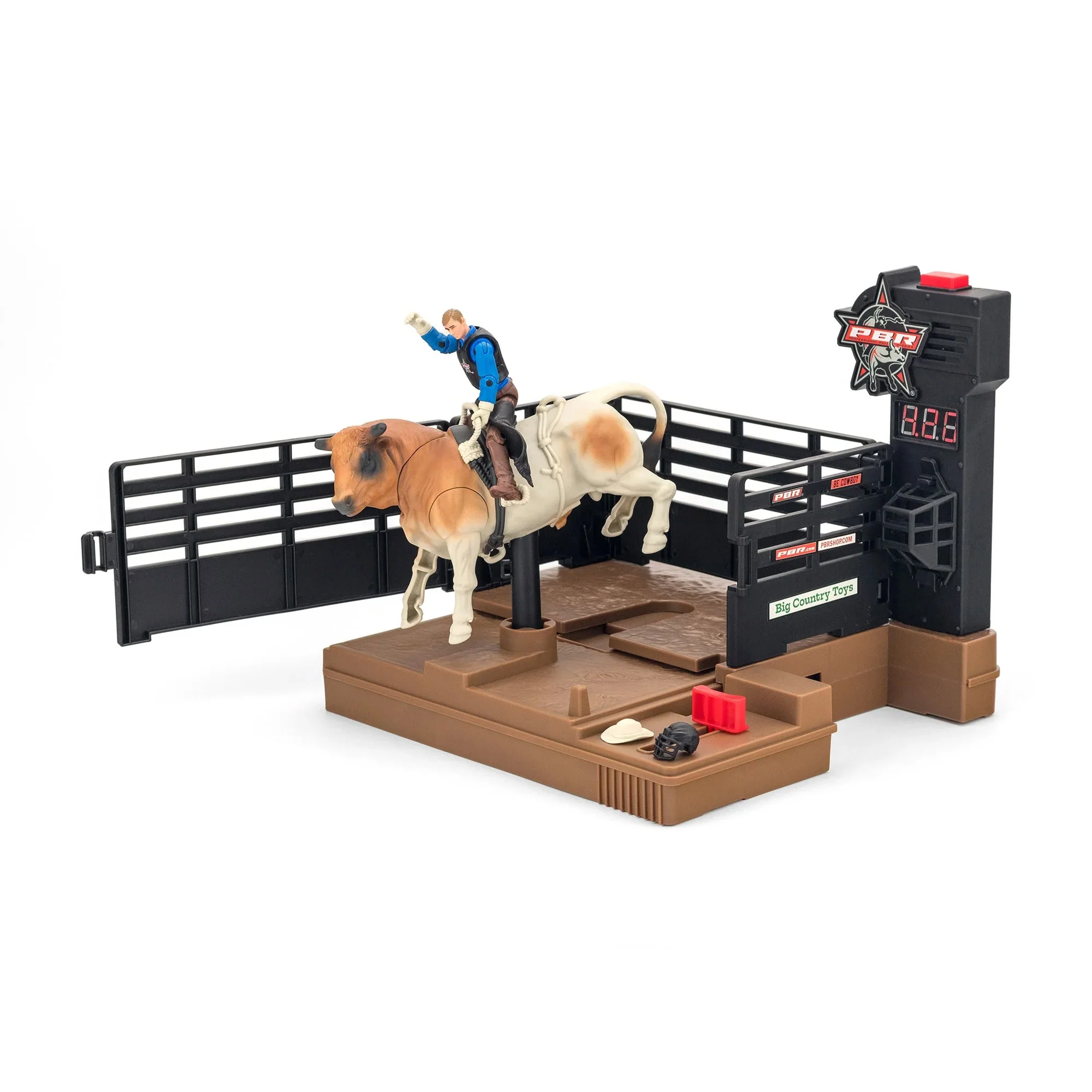 1/20 PBR Bull & Rider Set with Authentic Bucking Actions & Sounds by Big Country Toys - Image 4
