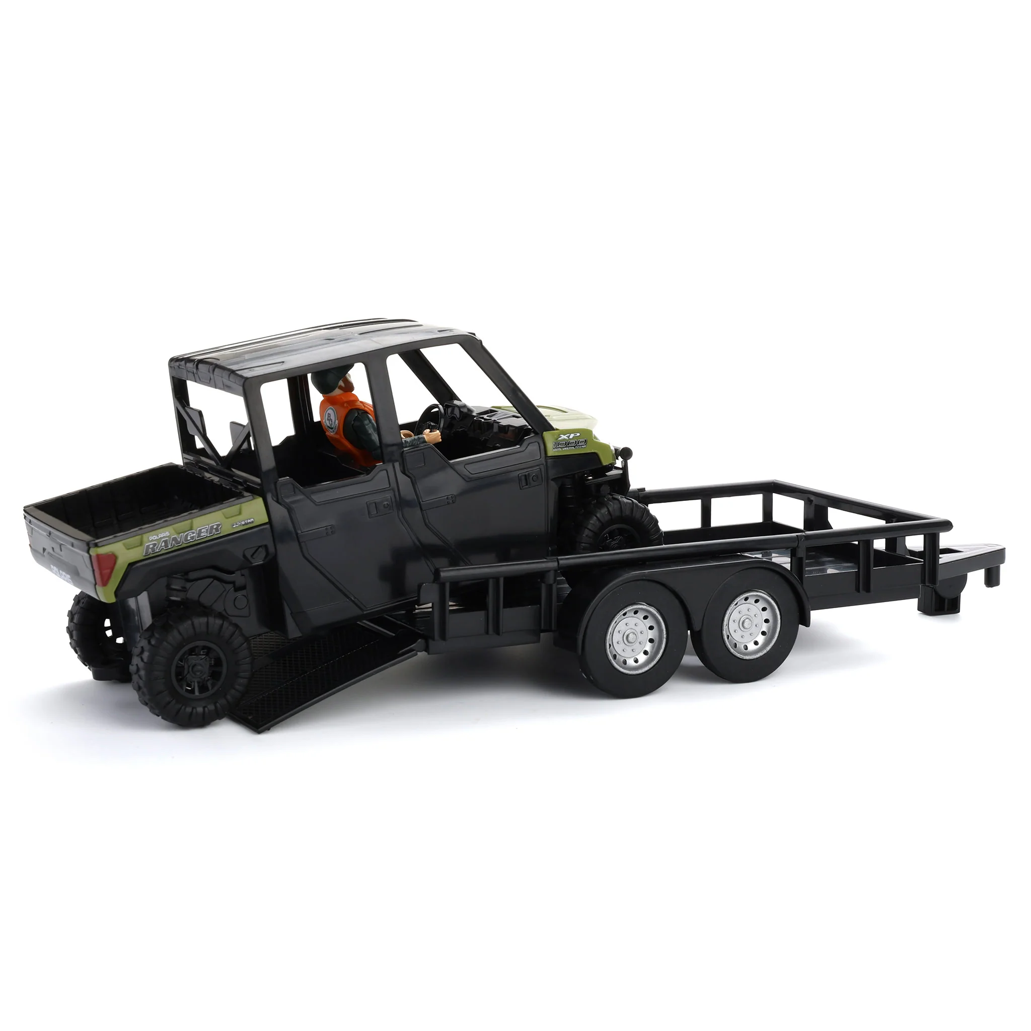 1/20 Polaris Ranger with ATV Trailer, Hunter, Tree Stand, and Deer by Big Country Toys - Image 3