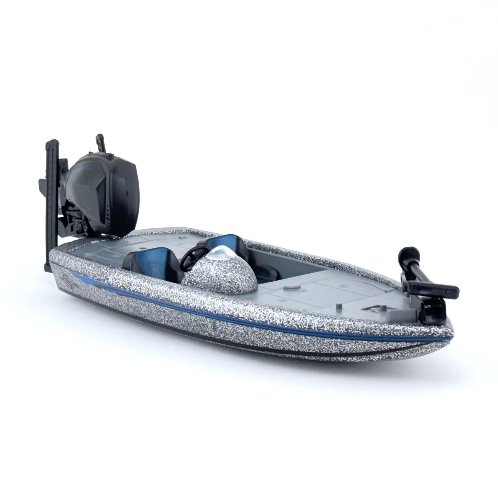 1/20 Professional Bass Boat with Angler, Fish, Fishing Pole, and Boat Trailer by Big Country Toys - Image 2