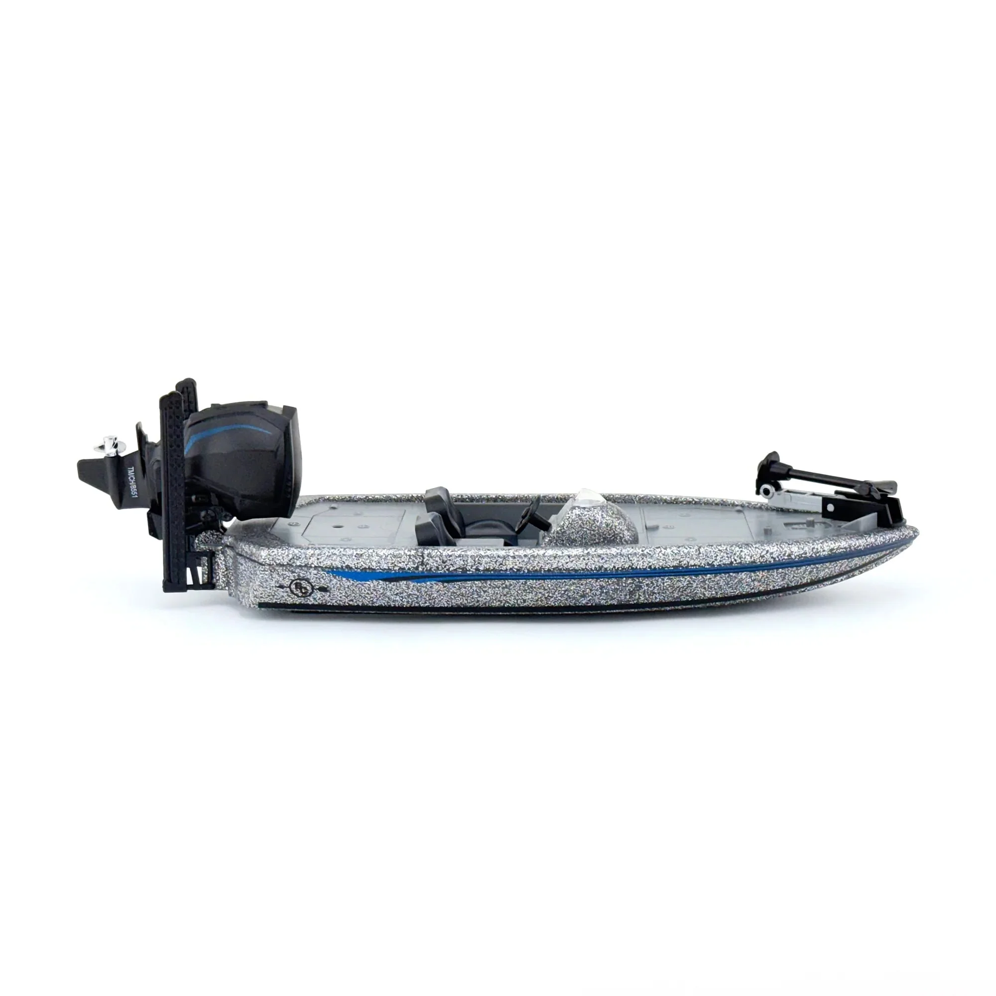 1/20 Professional Bass Boat with Angler, Fish, Fishing Pole, and Boat Trailer by Big Country Toys - Image 5