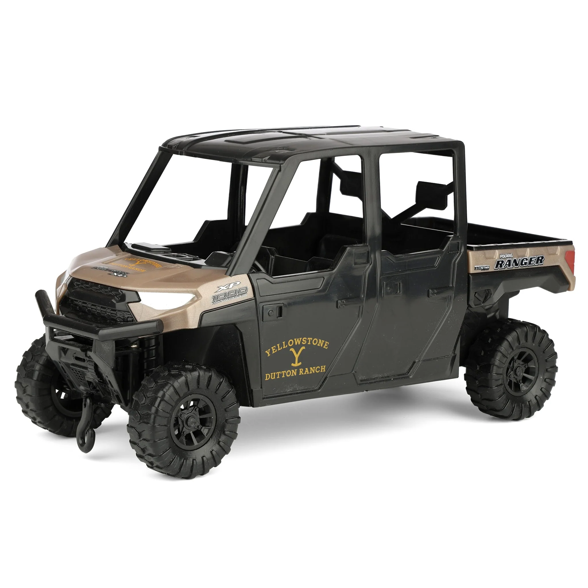 1/20 Yellowstone Rip Wheeler's Polaris Ranger UTV with Flatbed Trailer by Big Country Toys, Dutton Ranch - Image 6