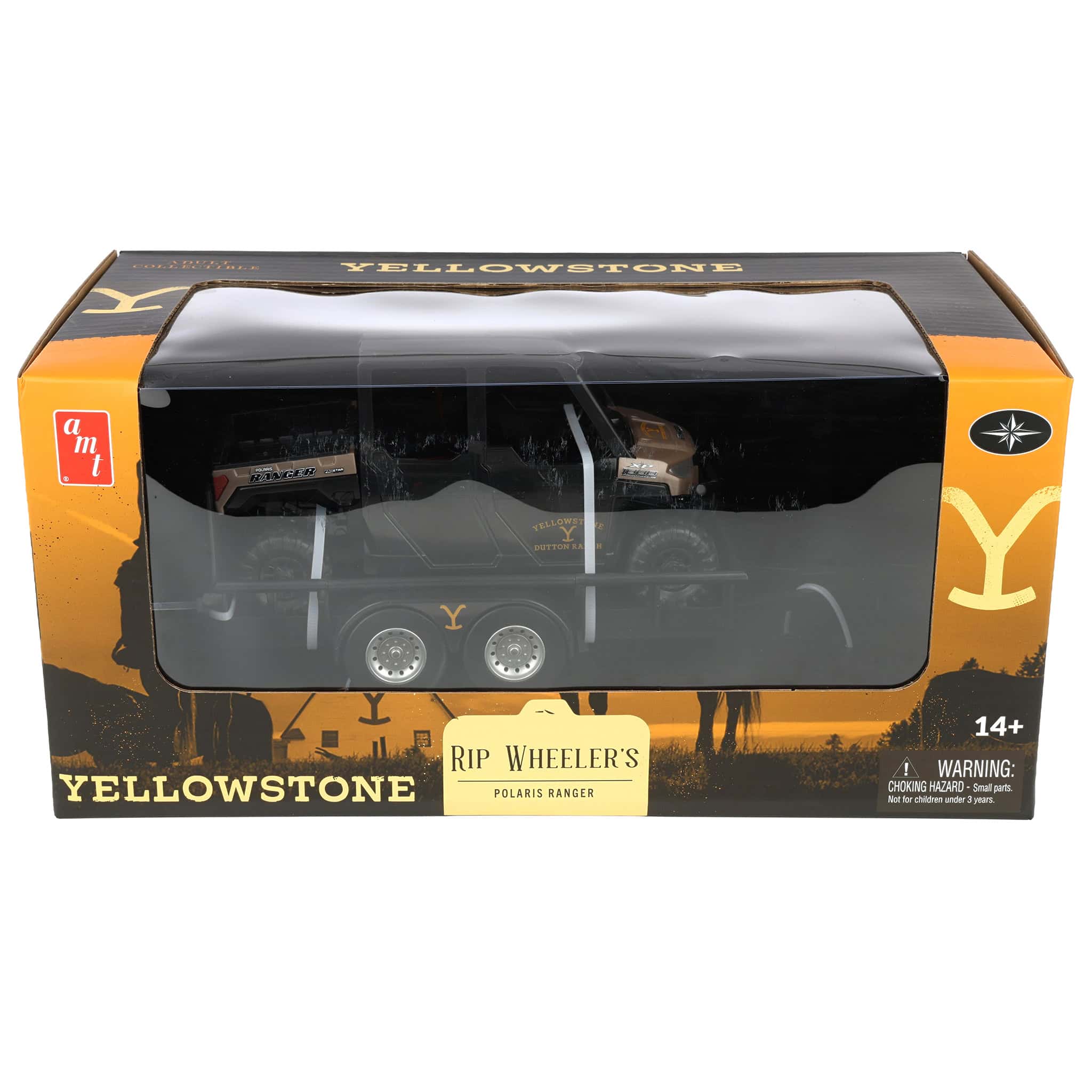 1/20 Yellowstone Rip Wheeler's Polaris Ranger UTV with Flatbed Trailer by Big Country Toys, Dutton Ranch - Image 9