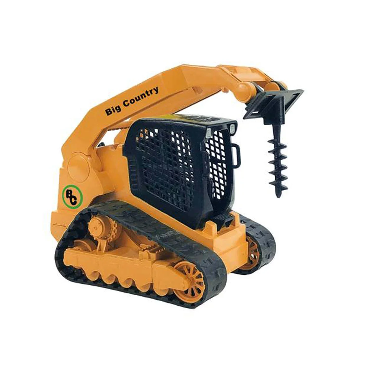 1/20 Tracked Skid Steer with Attachments & Flatbed Gooseneck Trailer by Big Country Toys - Image 2