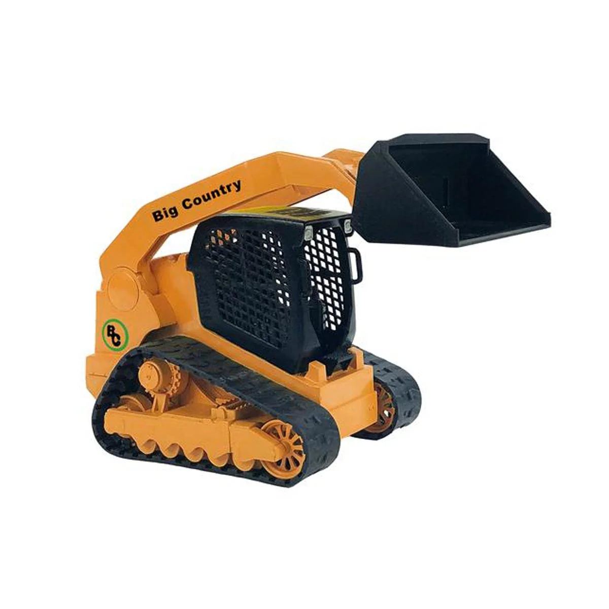 1/20 Tracked Skid Steer with Attachments & Flatbed Gooseneck Trailer by Big Country Toys - Image 3