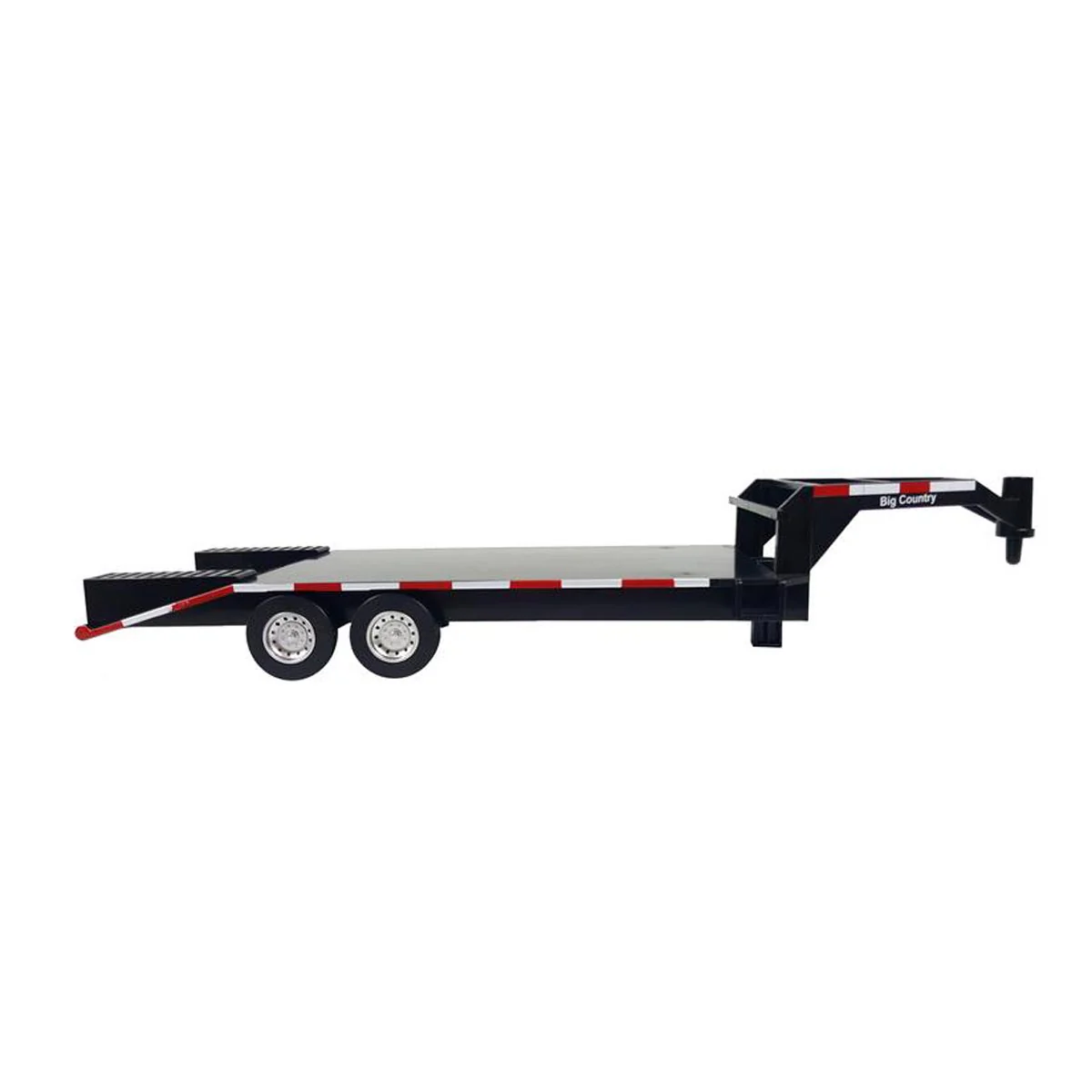 1/20 Tracked Skid Steer with Attachments & Flatbed Gooseneck Trailer by Big Country Toys - Image 5