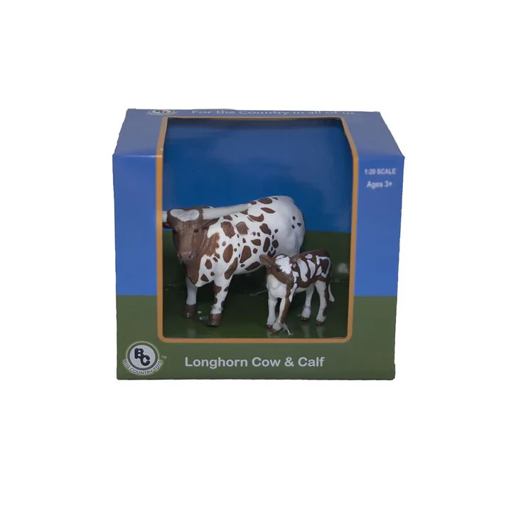 1/20 Longhorn Cow & Calf by Big Country Toys - Image 2