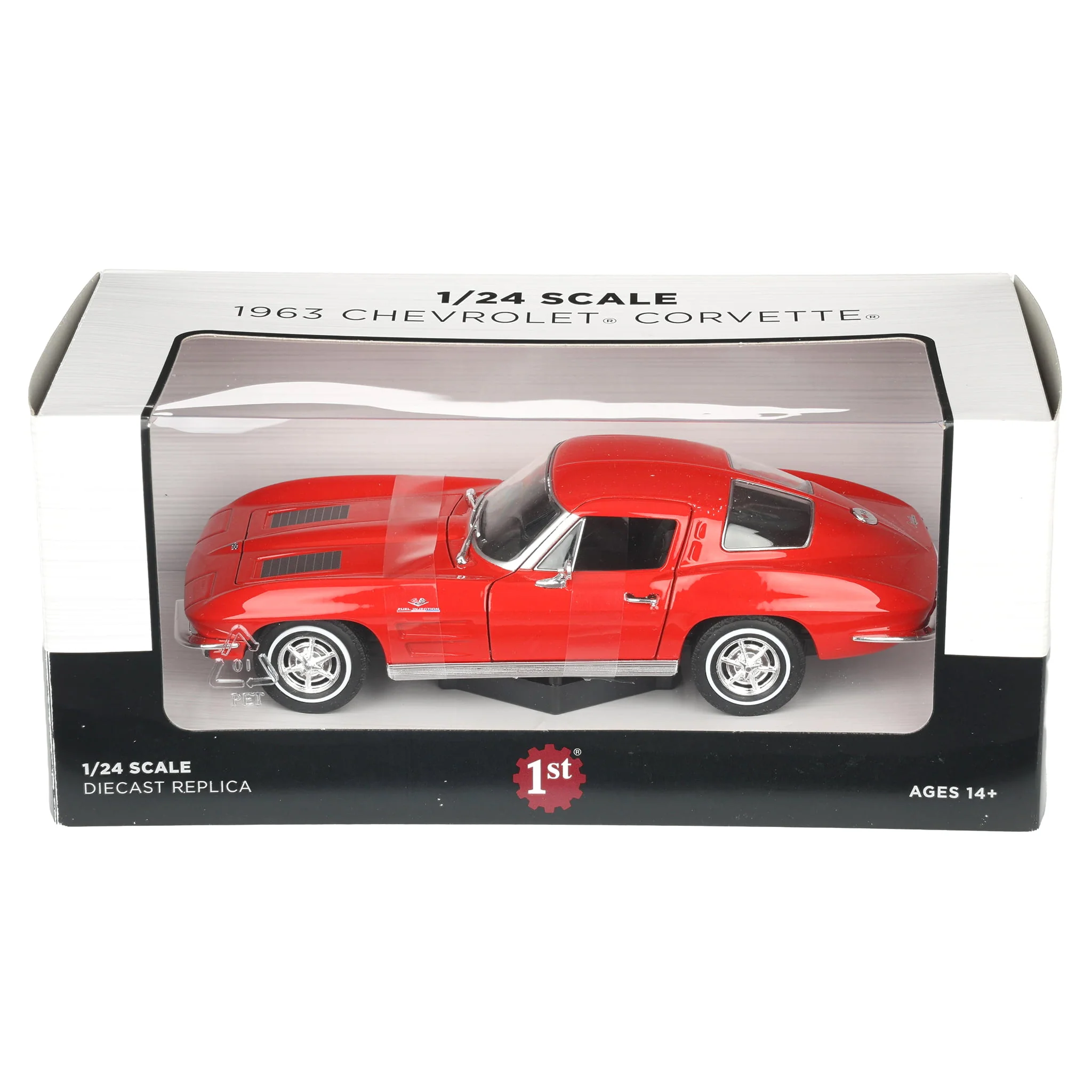 1/24 1963 Chevrolet Corvette by First Gear, Red - Image 6