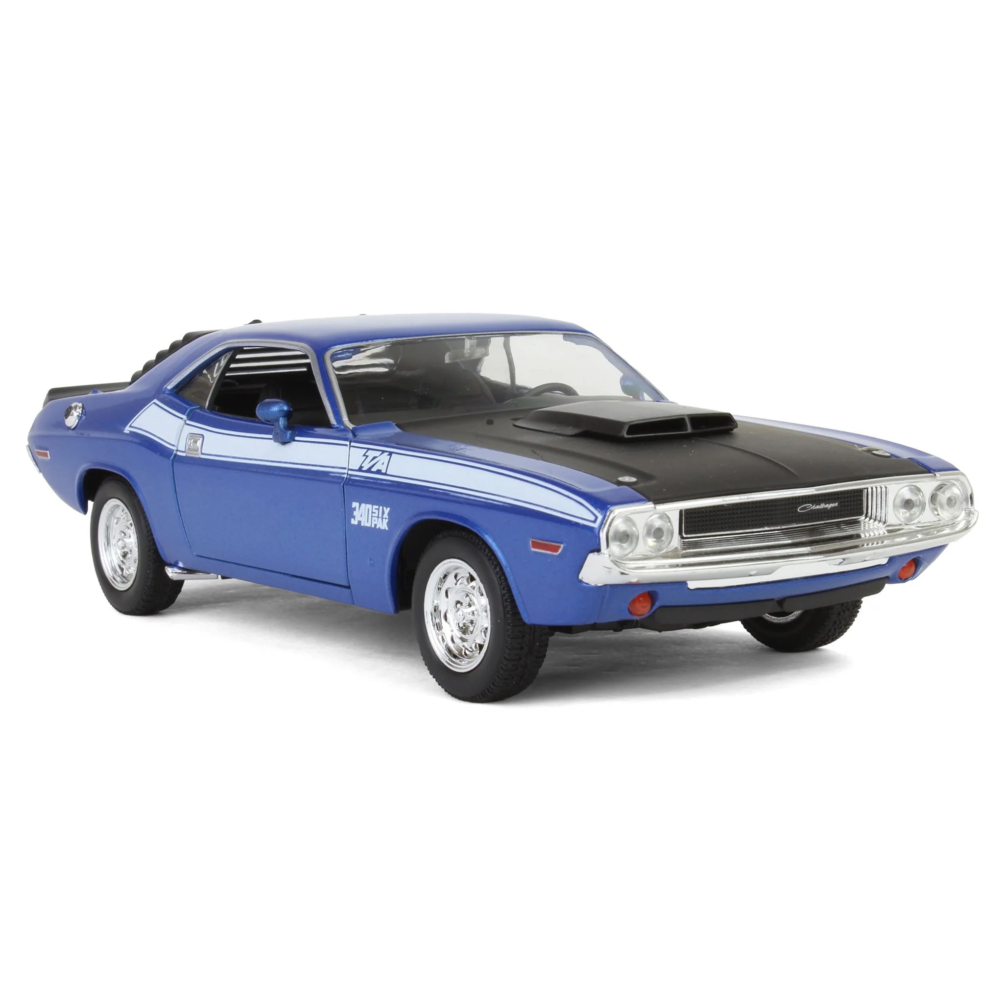 1/24 Blue 1970 Dodge Challenger T/A 340 Six Pak Car by First Gear - Image 2