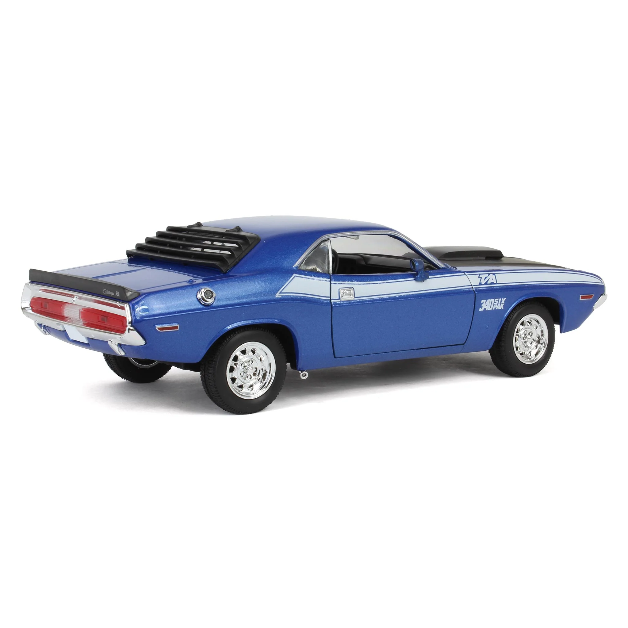 1/24 Blue 1970 Dodge Challenger T/A 340 Six Pak Car by First Gear - Image 3