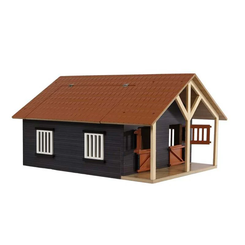 1/24 Horse Stable with 2 Stalls and Storage Room - Image 2
