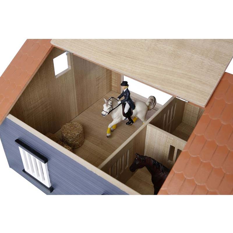 1/24 Horse Stable with 2 Stalls and Storage Room - Image 4