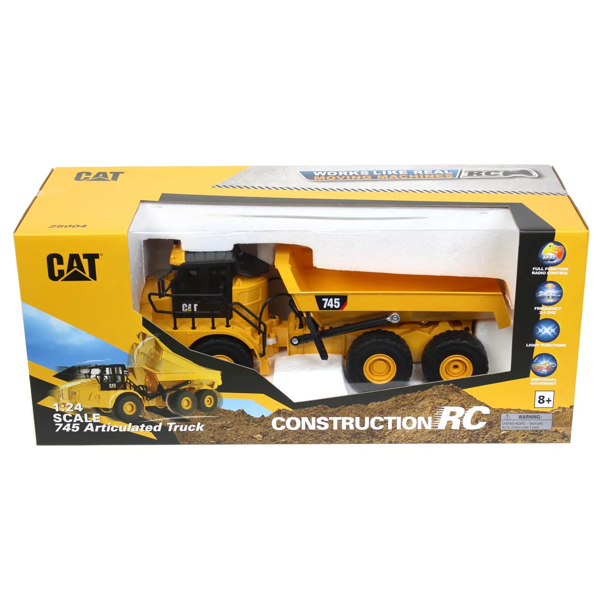 1/24 Radio Control Caterpillar 745 Articulated Truck, Made of Durable Plastic - Image 7