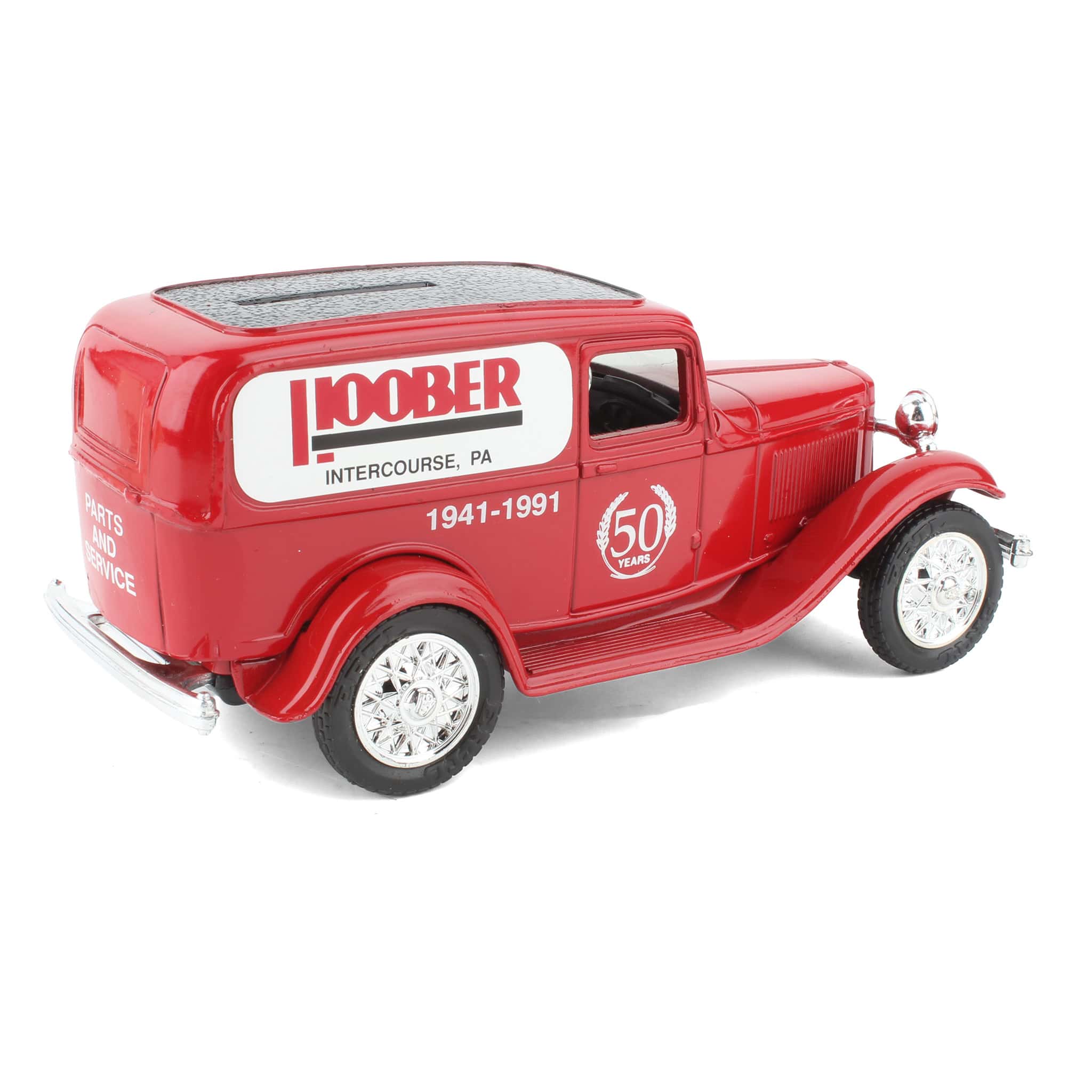 1/25 1932 Red Ford Panel Delivery Bank, C. B. Hoober Intercourse PA by ERTL - Image 2