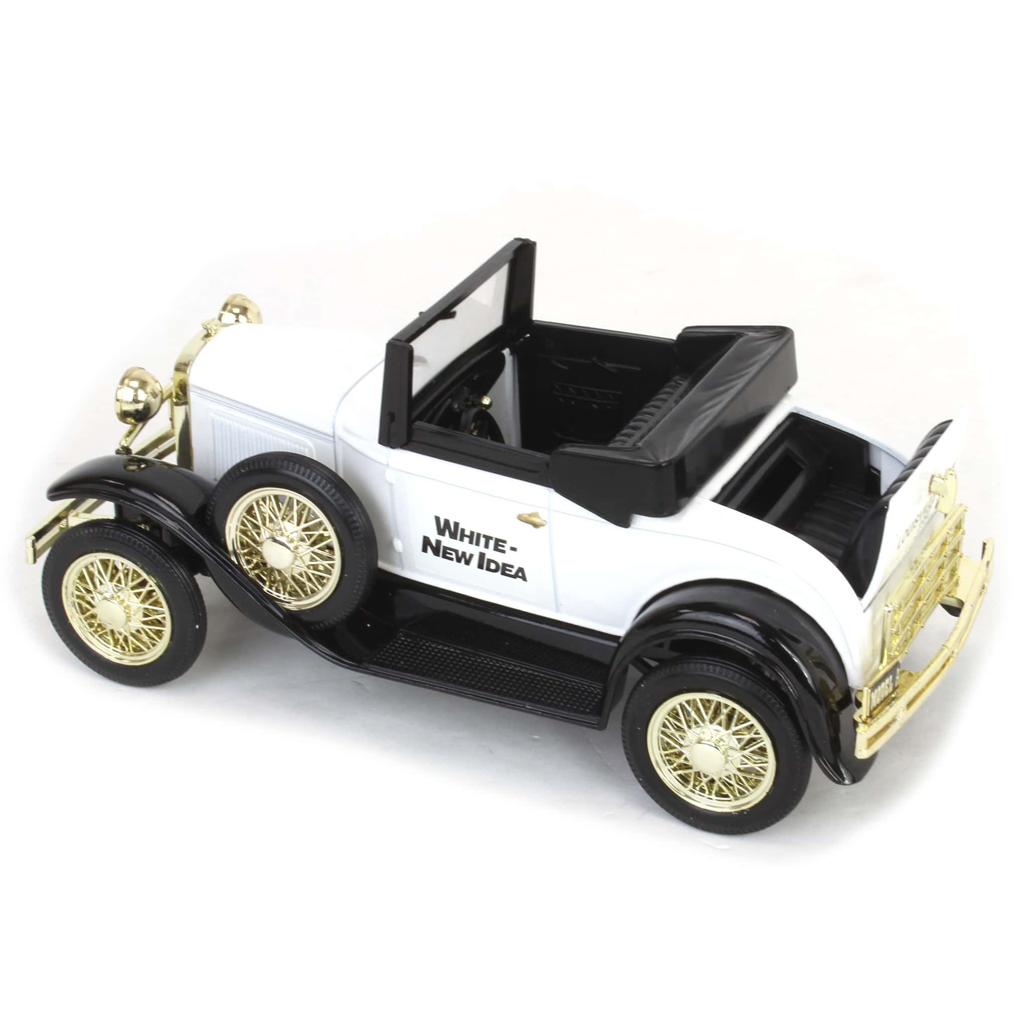 1/25 Ford Model A Roadster Bank, White New Idea, 1992 Louisville - Image 4