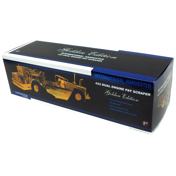 1/25 International Harvester 433 Dual Engine Pay Scraper, Golden Edition by First Gear - Image 2