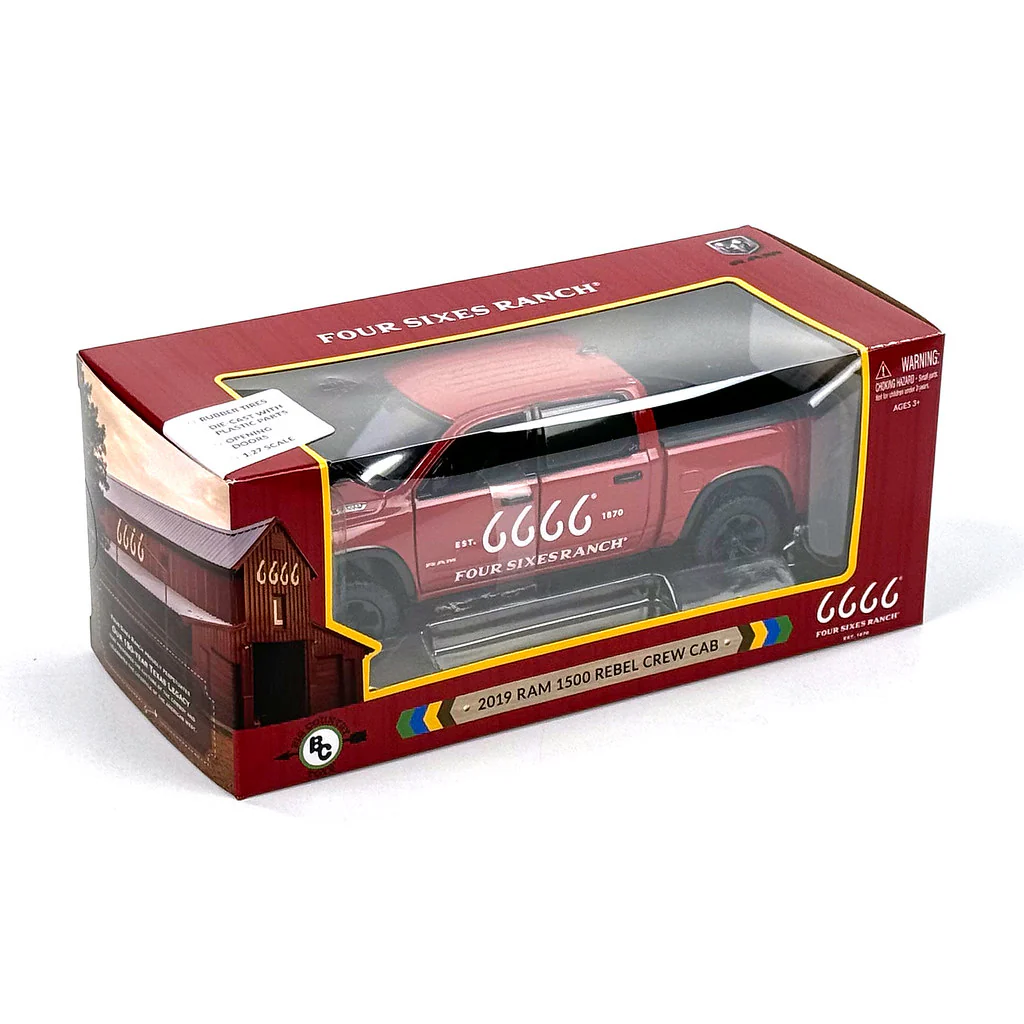 1/27 Four Sixes Ranch 2019 Ram 1500 Rebel Pickup Truck by Big Country Toys - Image 6