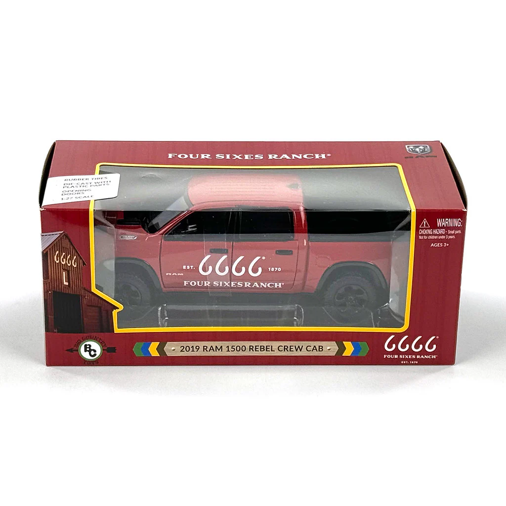 1/27 Four Sixes Ranch 2019 Ram 1500 Rebel Pickup Truck by Big Country Toys - Image 7