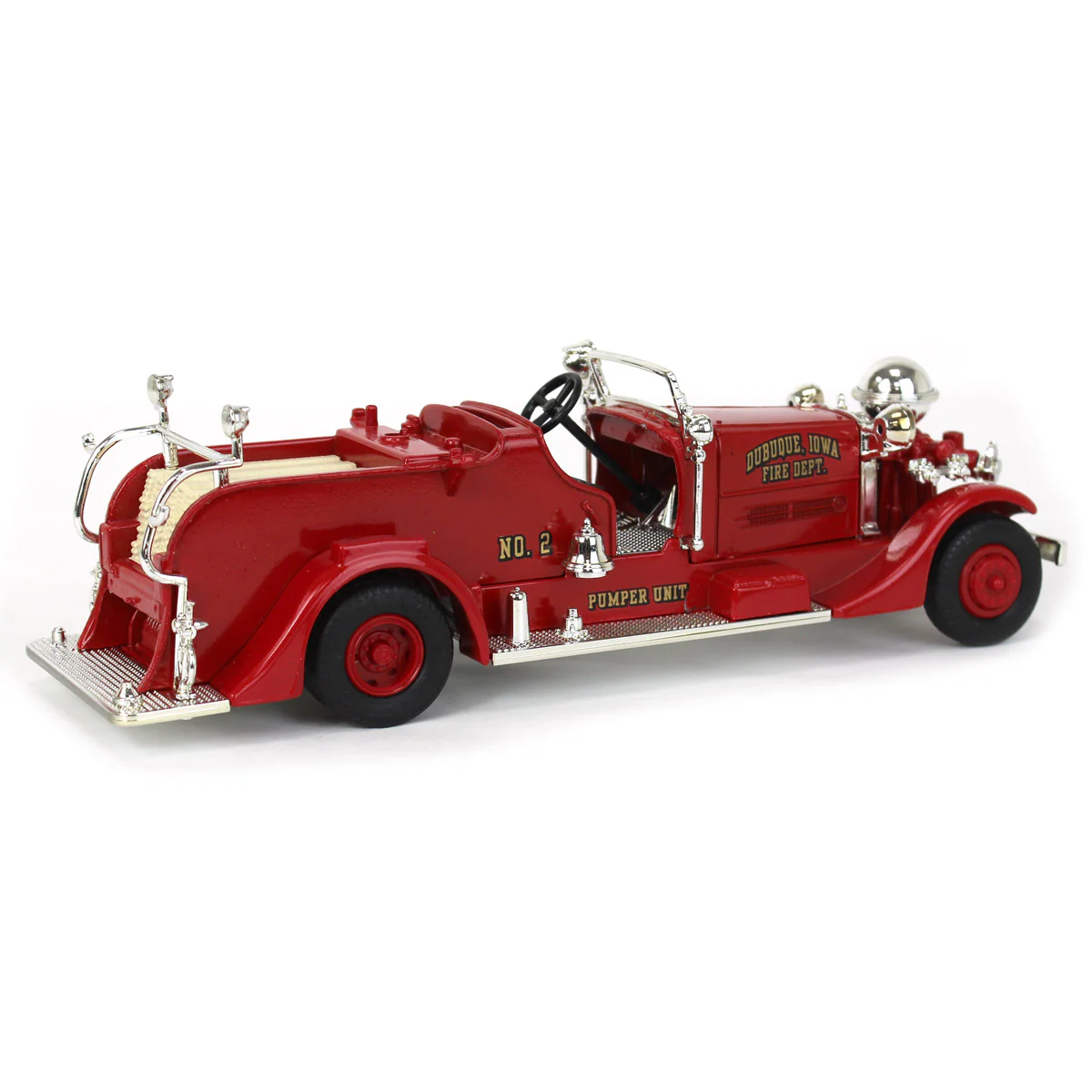 1/30 1937 Dubuque Ahrens-Fox Fire Truck Bank by ERTL - Image 2