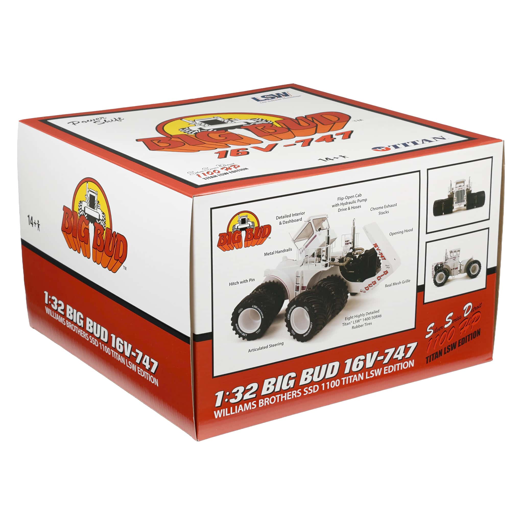 1/32 Big Bud 16V-747 4WD Tractor with Titan LSW Tires by First Gear - Image 10