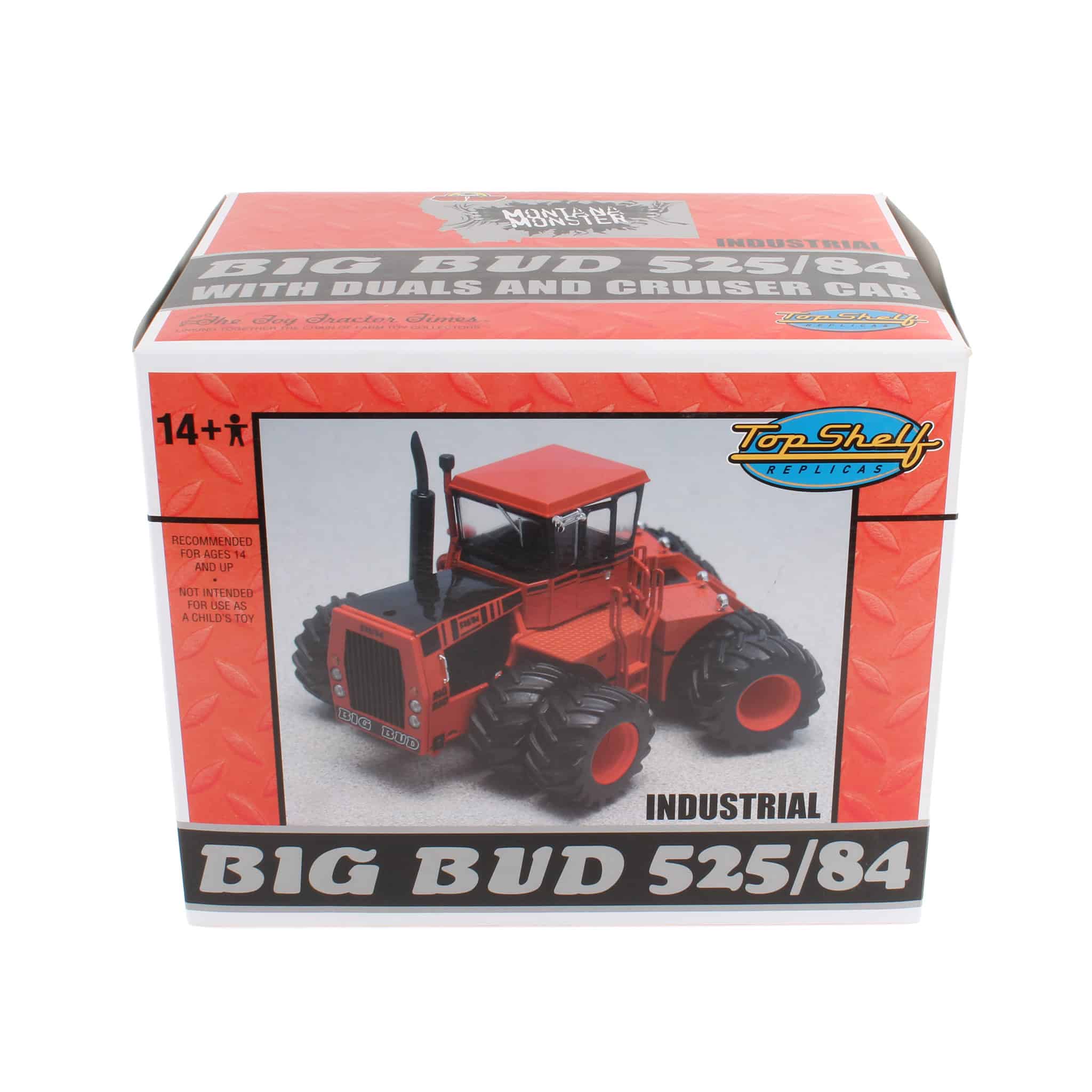 1/32 Big Bud Orange 525/84 Cruiser Cab Tractor with Duals by Top Shelf Replicas, 3rd in Series - Image 3