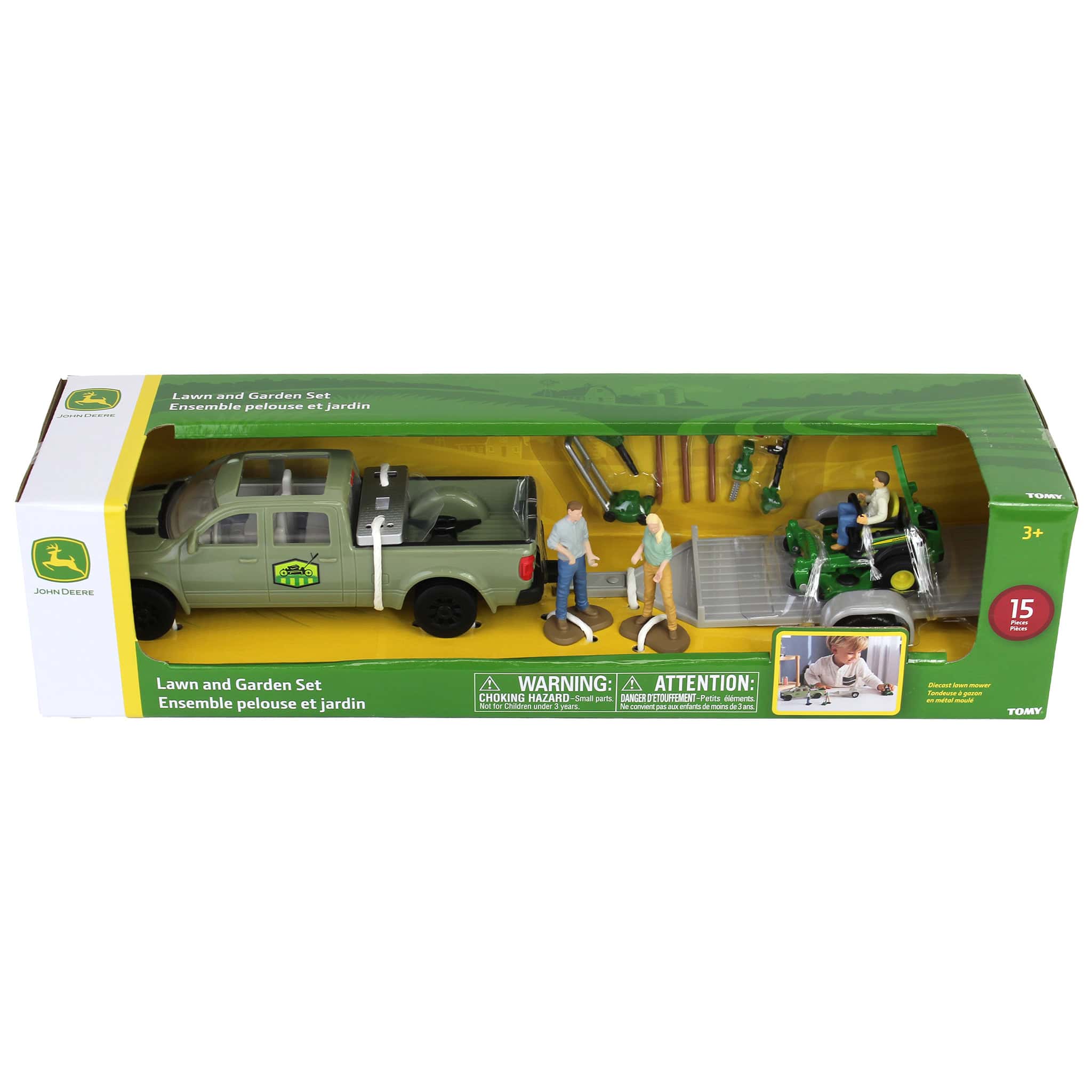 1/32 15-Piece Lawn Care Set with John Deere Zero Turn Mower - Image 5