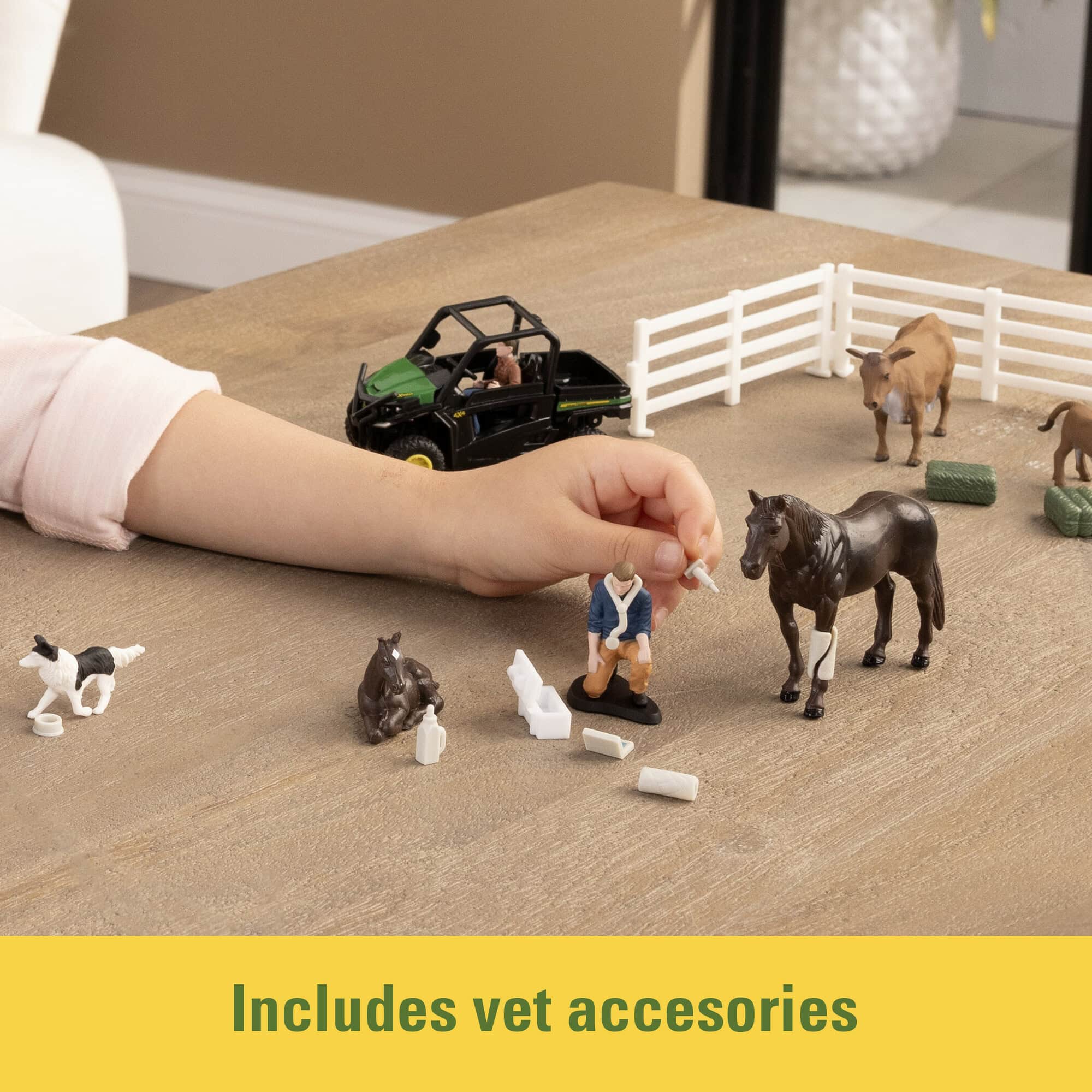 1/32 30-Piece Veterinarian Set with John Deere Gator - Image 8