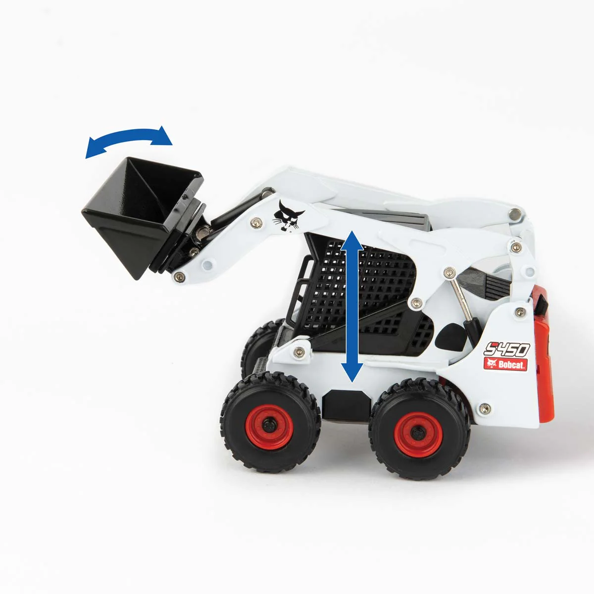 1/32 Peterbilt 579 Semi Truck with Lowboy Trailer & 2 Bobcat S450 Skid Loaders, ERTL Big Roads - Image 2
