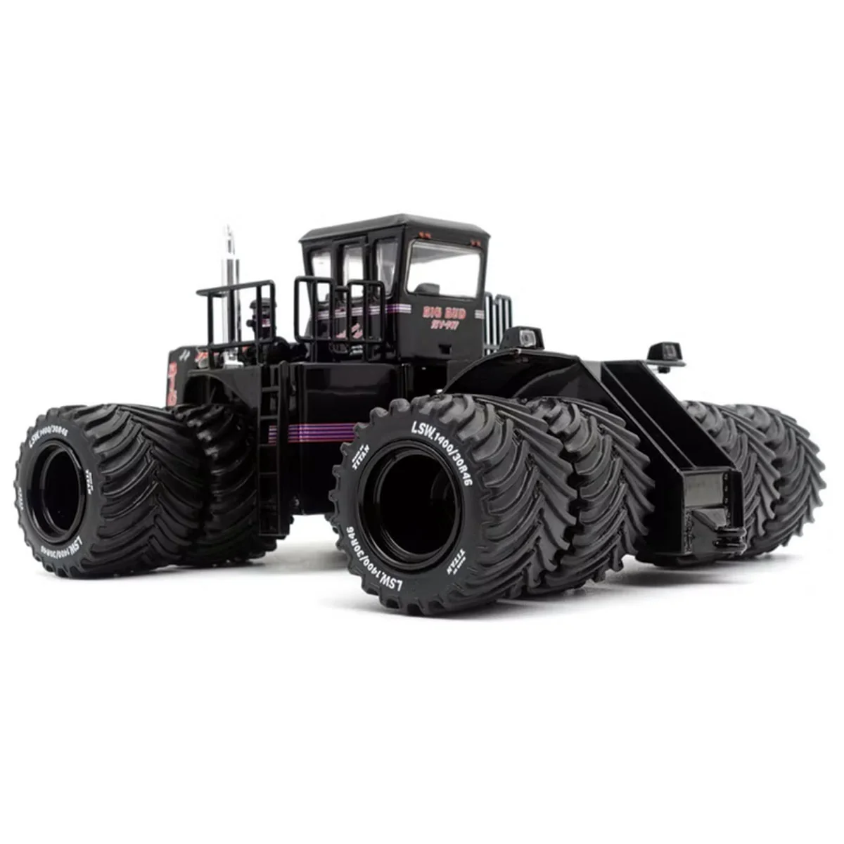 1/32 Black Big Bud 16V-747 4WD Tractor with Titan LSW Tires by First Gear - Image 4