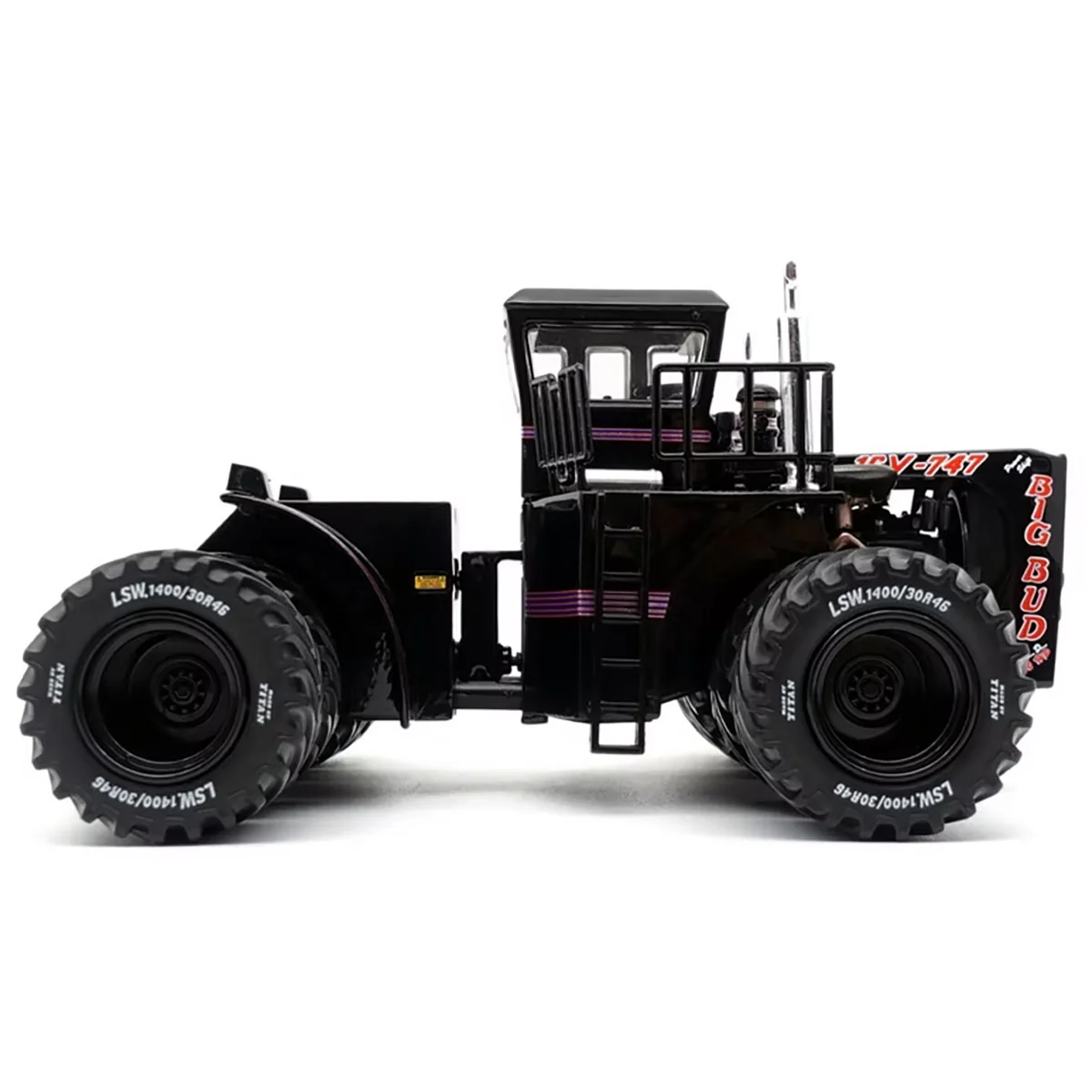 1/32 Black Big Bud 16V-747 4WD Tractor with Titan LSW Tires by First Gear - Image 9