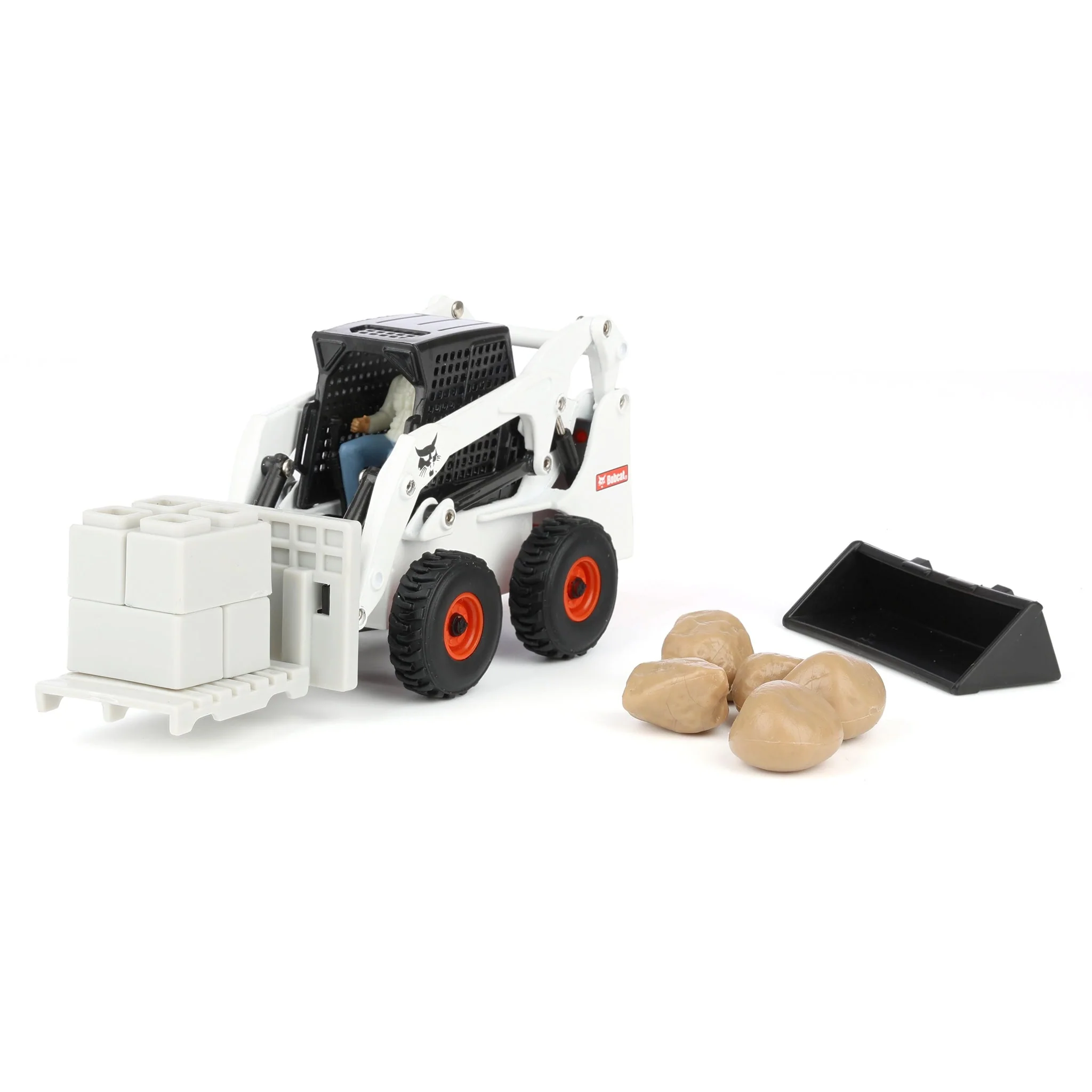 1/32 Bobcat Skid Steer Construction Play Set with 20 Pieces by ERTL - Image 5