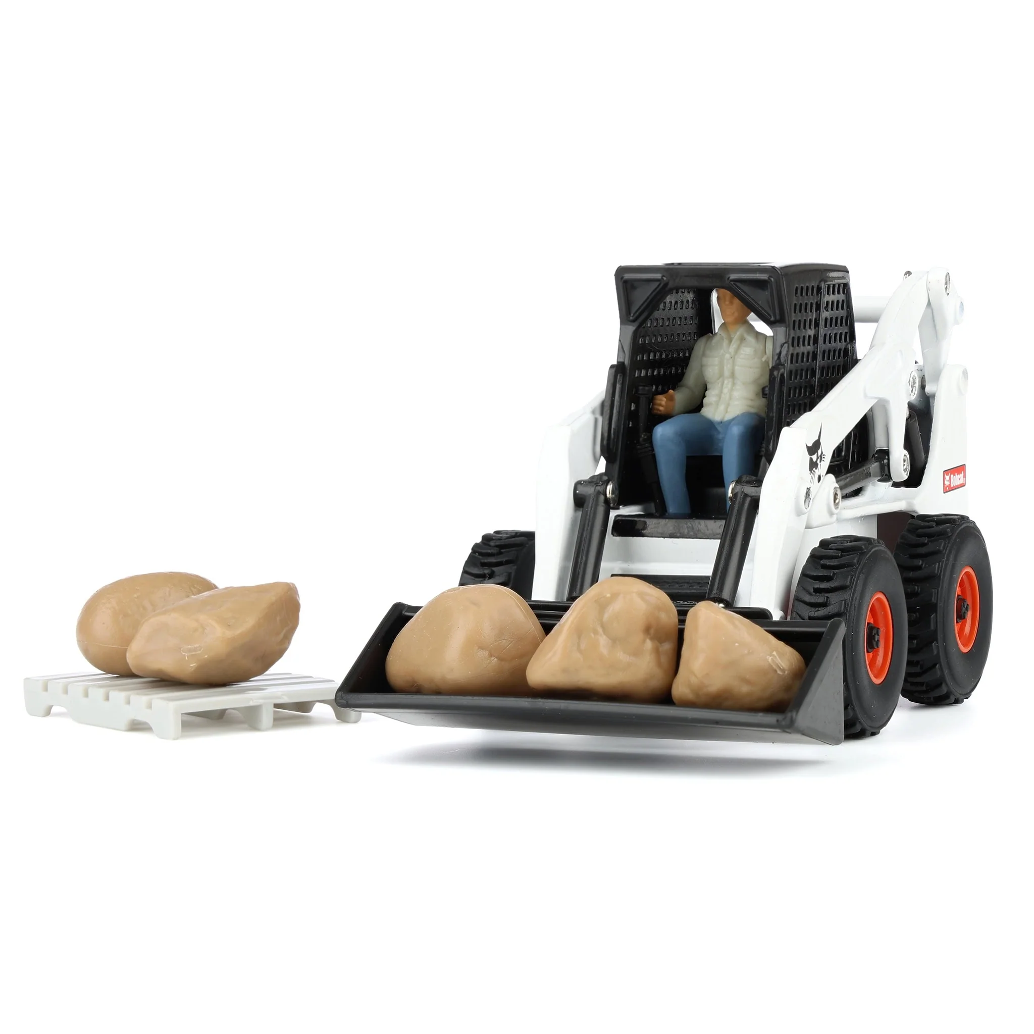 1/32 Bobcat Skid Steer Construction Play Set with 20 Pieces by ERTL - Image 8