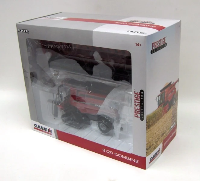 1/32 Case IH 9120 Tracked Combine with Corn & Grain Heads, ERTL Prestige Collection - Image 3