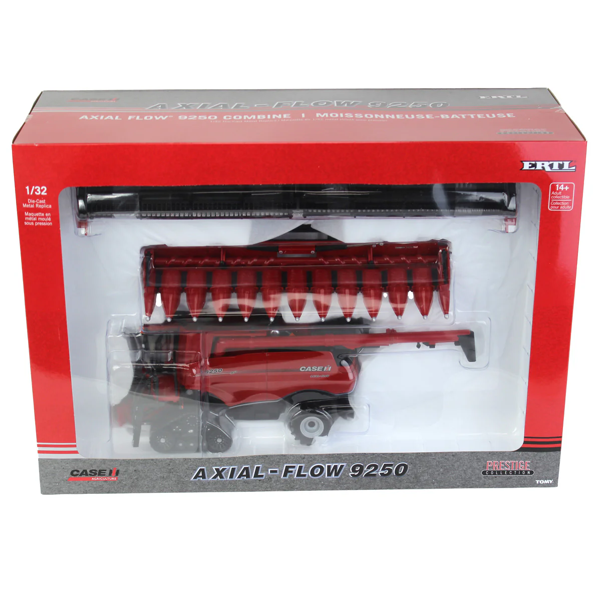 1/32 Case IH AFS Connect 9250 Tracked Combine with Corn & Grain Heads, ERTL Prestige Collection - Image 10