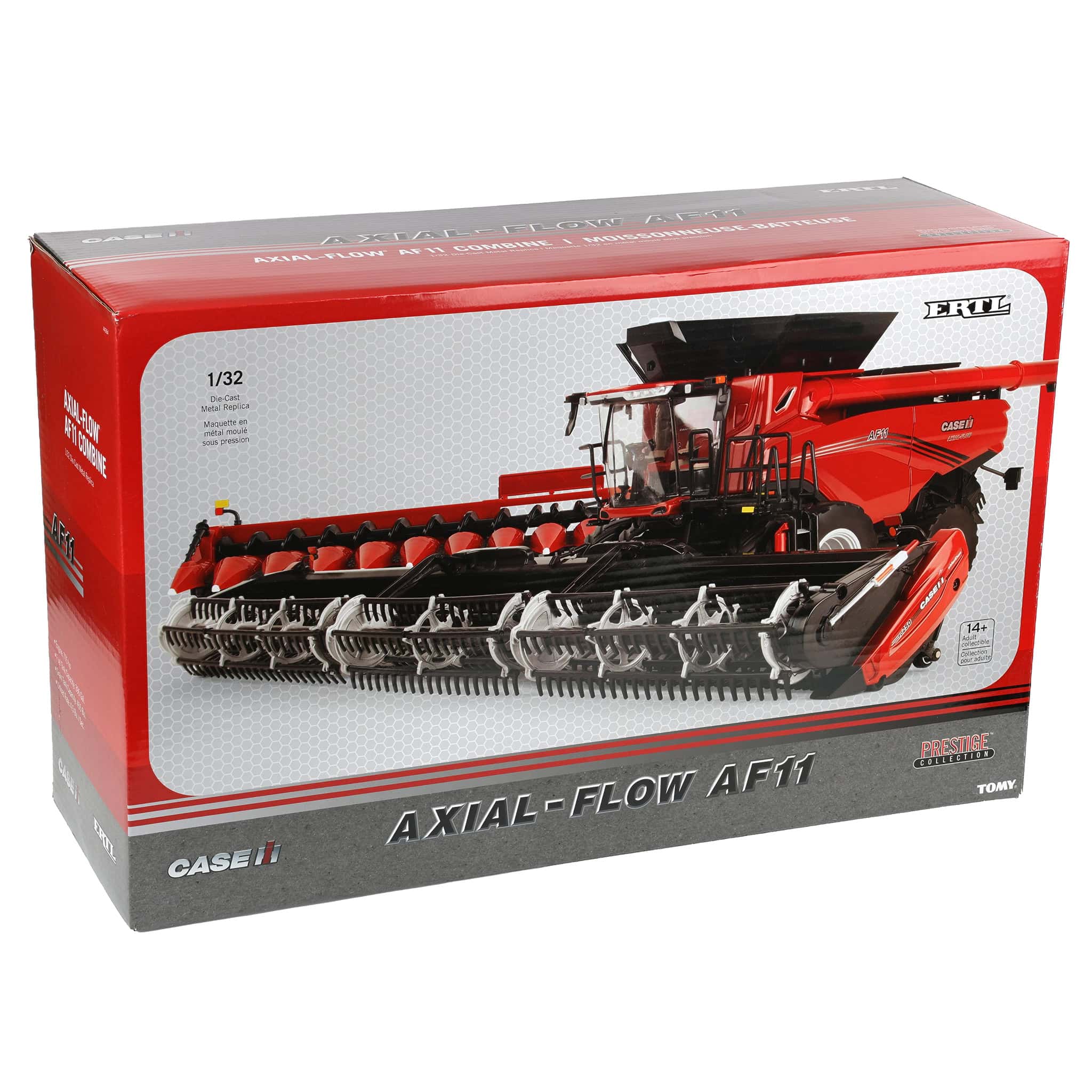 1/32 Case IH Axial-Flow AF11 Combine with Draper & Corn Heads, ERTL Prestige Collection - Image 11