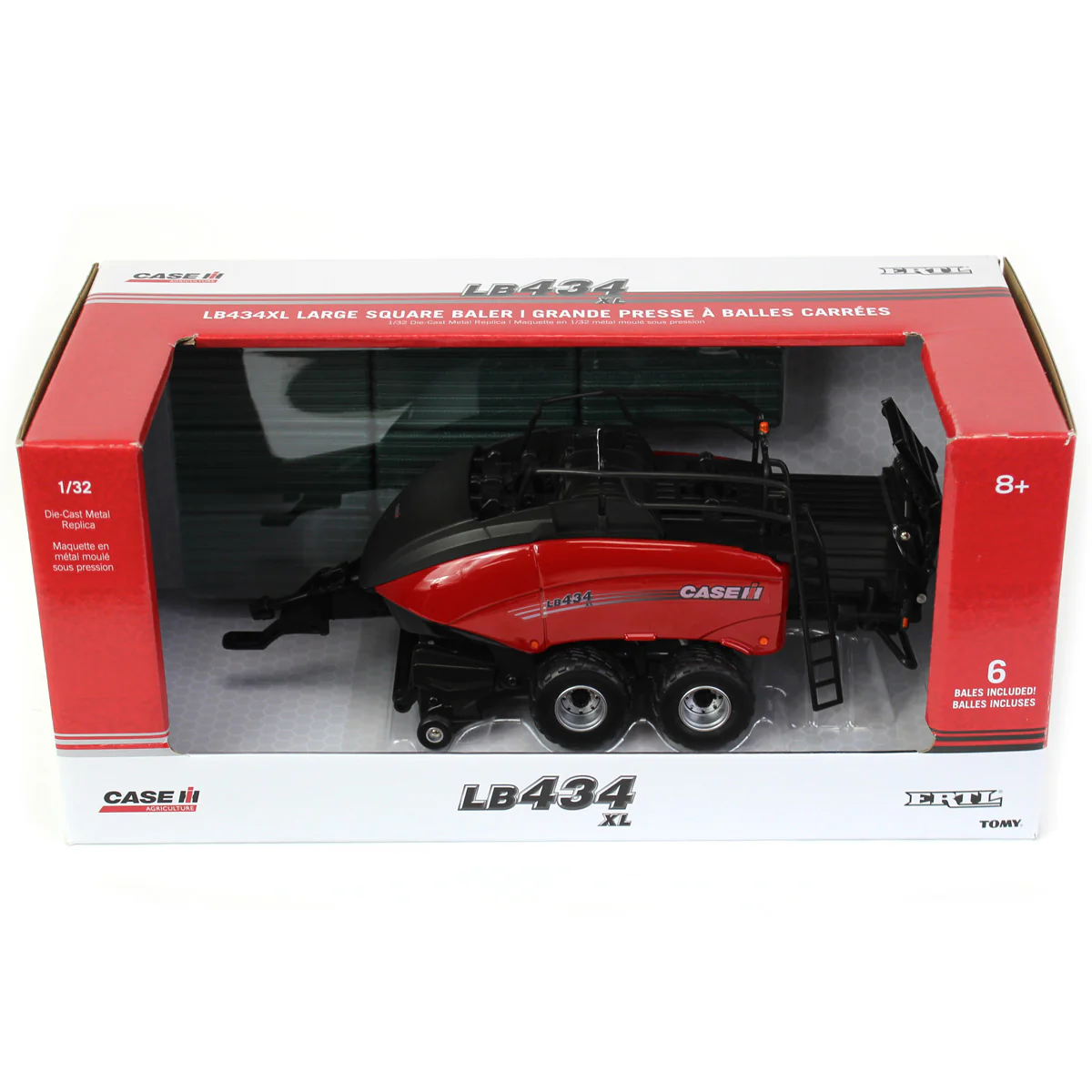 1/32 Case IH LB434XL Large Square Baler with 6 Square Bales by ERTL - Image 6