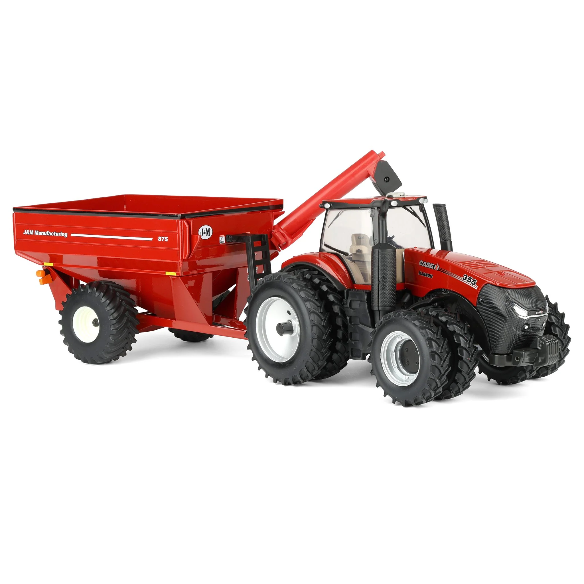 1/32 Case IH Magnum 355 Tractor with Red J&M 875 Grain Cart by ERTL - Image 2