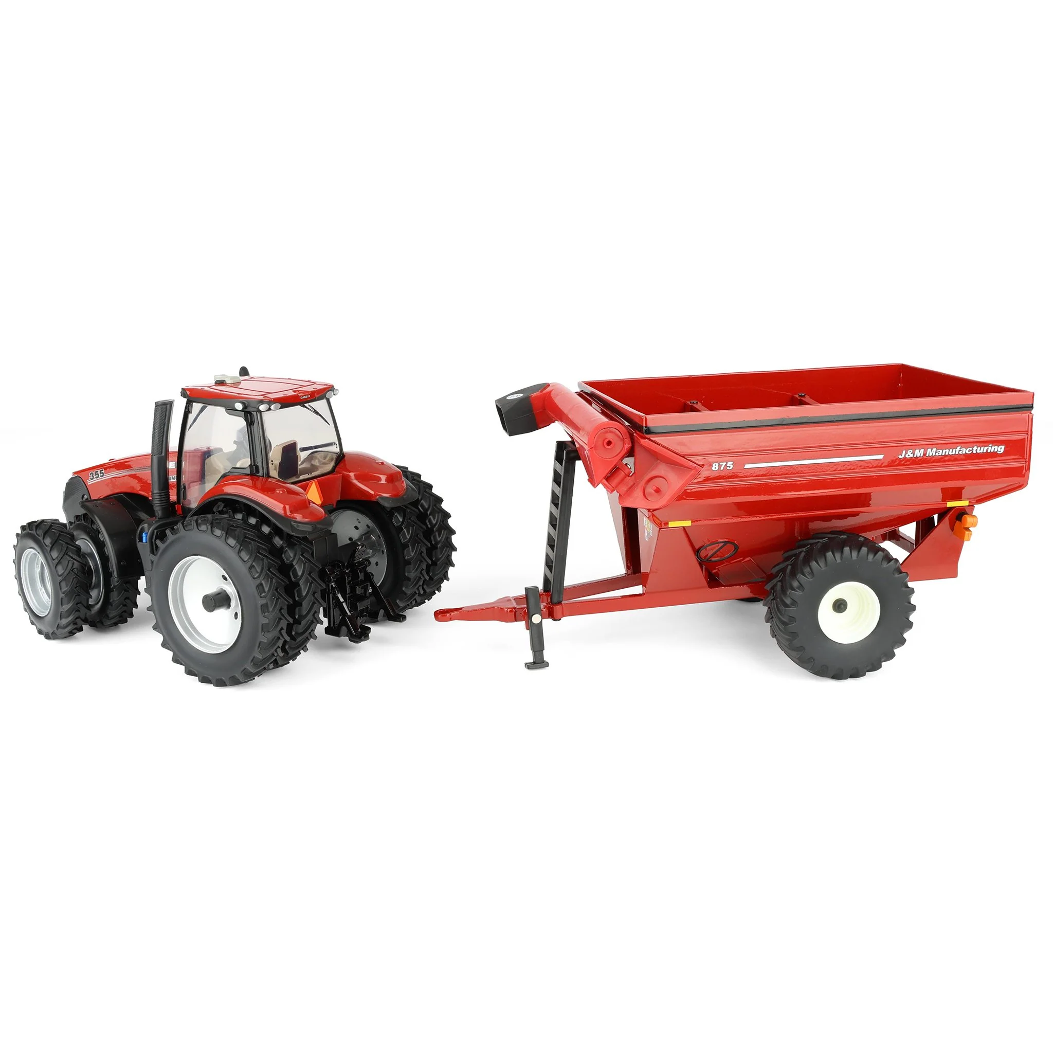 1/32 Case IH Magnum 355 Tractor with Red J&M 875 Grain Cart by ERTL - Image 6