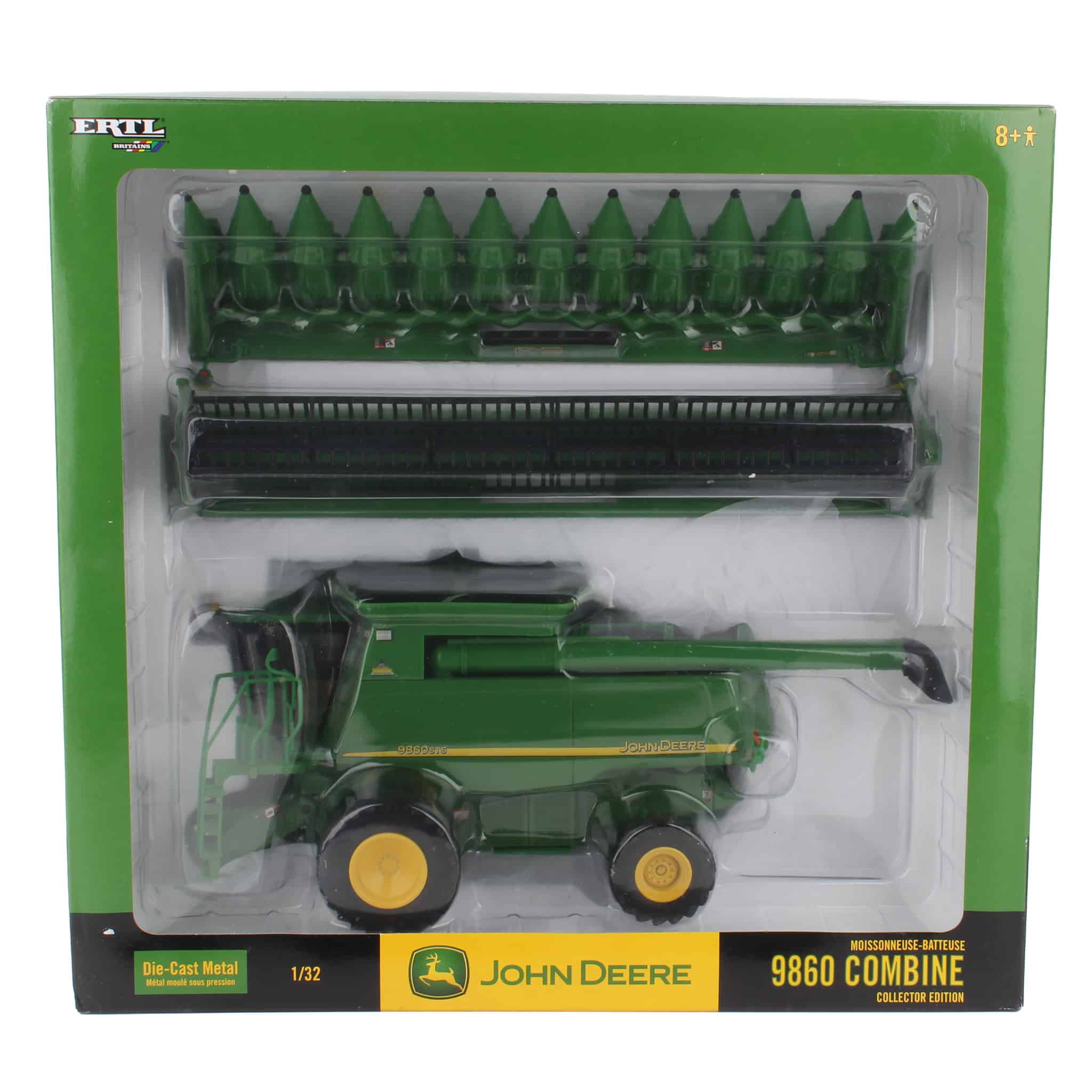 1/32 Collector Edition John Deere 9860 STS Combine with 2 Headers by ERTL