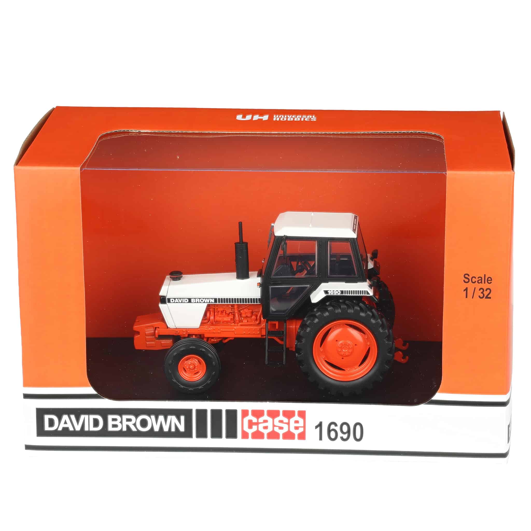 1/32 Case David Brown 1690 2WD Tractor with Cab by Universal Hobbies - Image 3