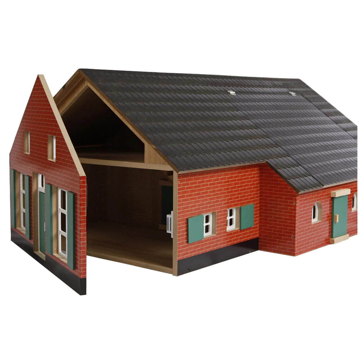 1/32 Deluxe Wooden Farm House with Farm Building Set by Kids Globe - Image 2