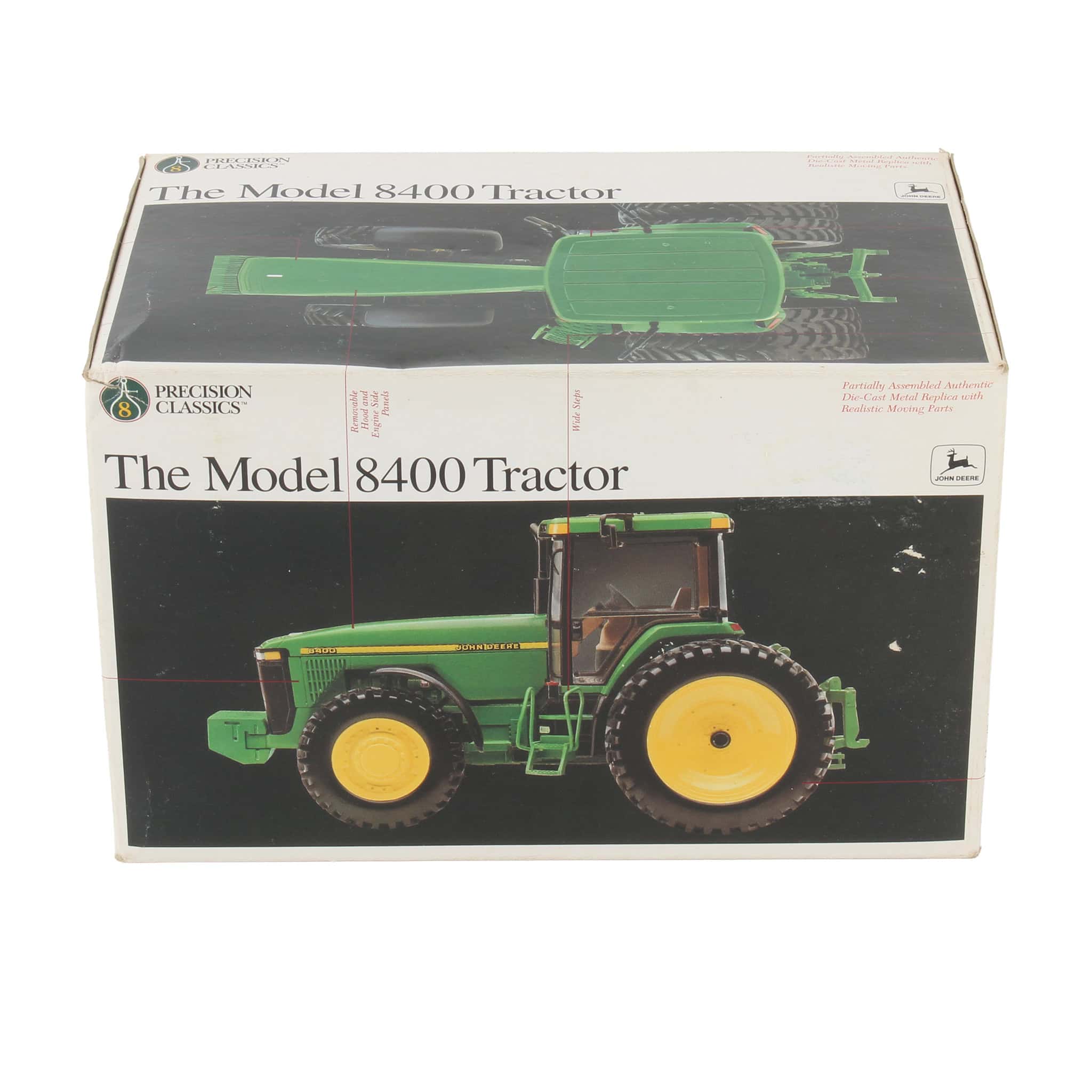 1/32 John Deere 8400 Tractor with Yellow Decals, Precision Series #8 by ERTL