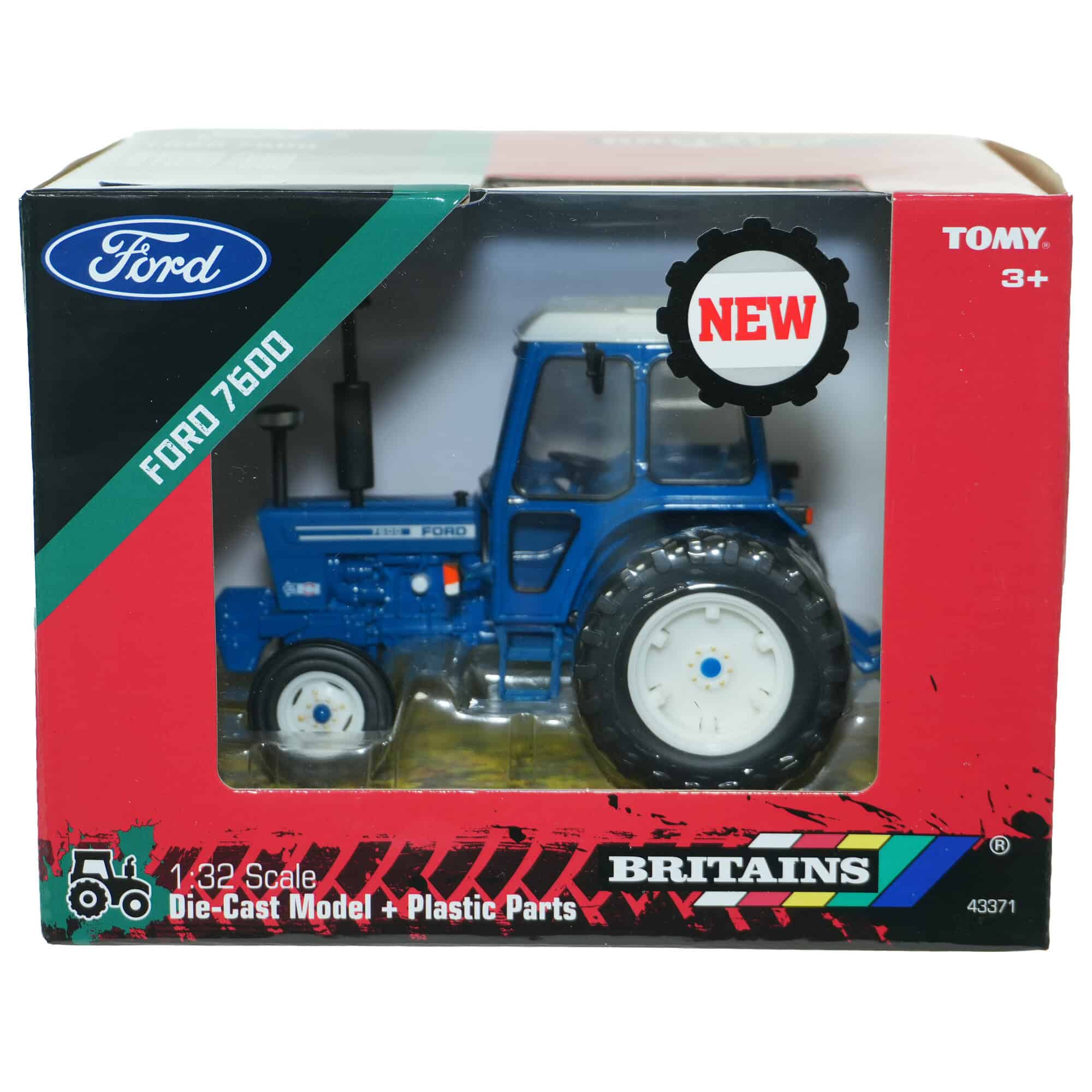 1/32 Ford 7600 2WD Tractor with Cab & Rear Duals by Britains - Image 7