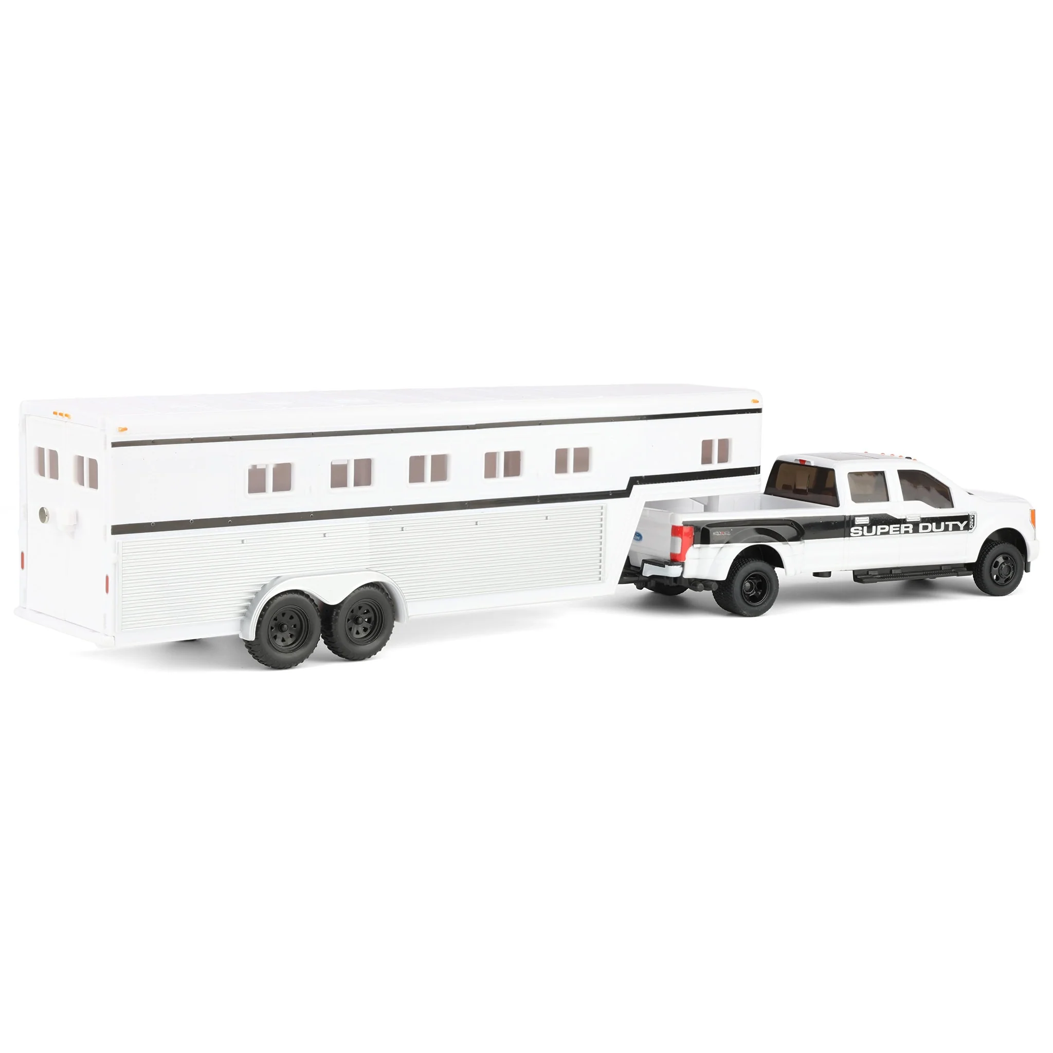 1/32 Ford F-350 Super Duty Pickup Truck with Gooseneck Horse Trailer & Horses by ERTL - Image 3