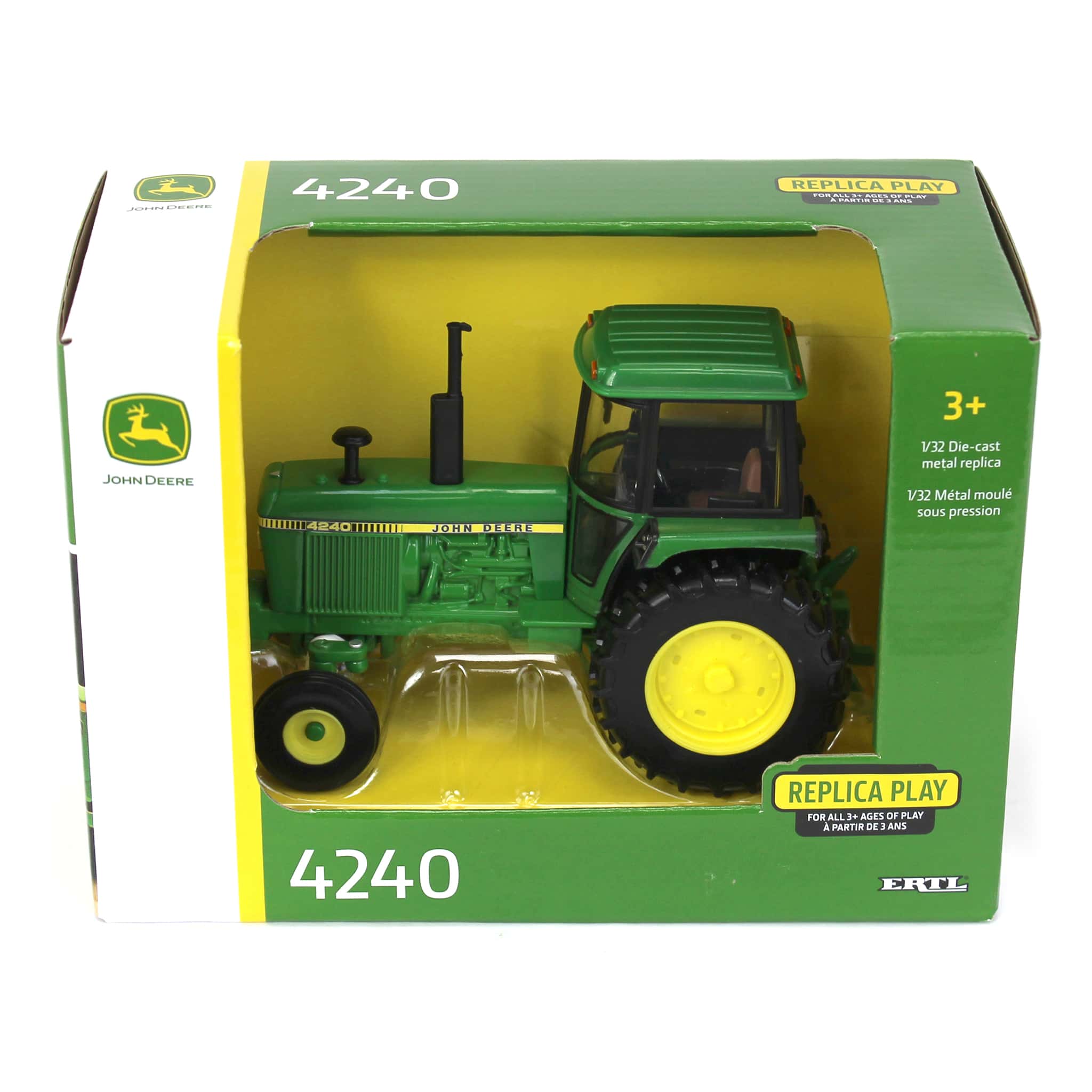 1/32 John Deere 4240 2WD Tractor with Wide Front & Front Weights by ERTL - Image 5