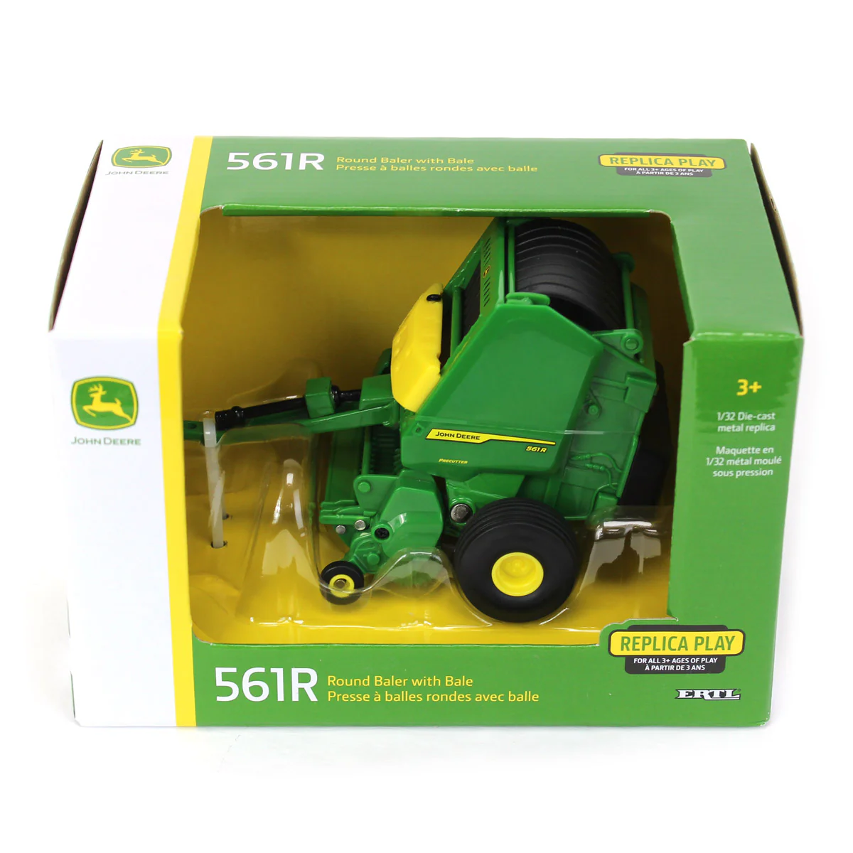 1/32 John Deere 561R Round Baler with Bale - Image 6