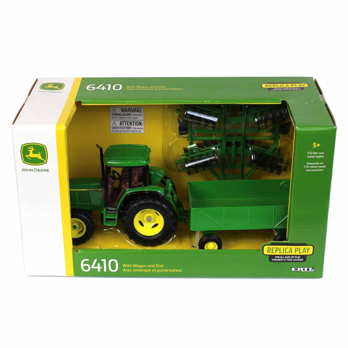 1/32 John Deere 6410 with Wagon and Disk - Image 2