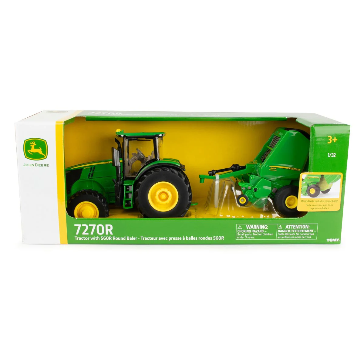 1/32 John Deere 7270R with 560R Round Baler Set - Image 5
