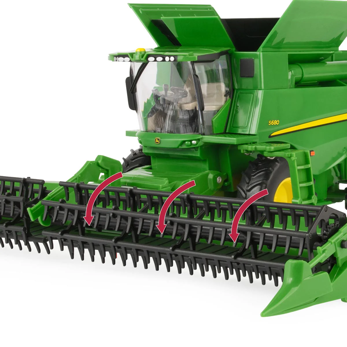 1/32 John Deere Harvesting Set by ERTL with S780 Combine, 7240R Tractor & Grain Cart - Image 5
