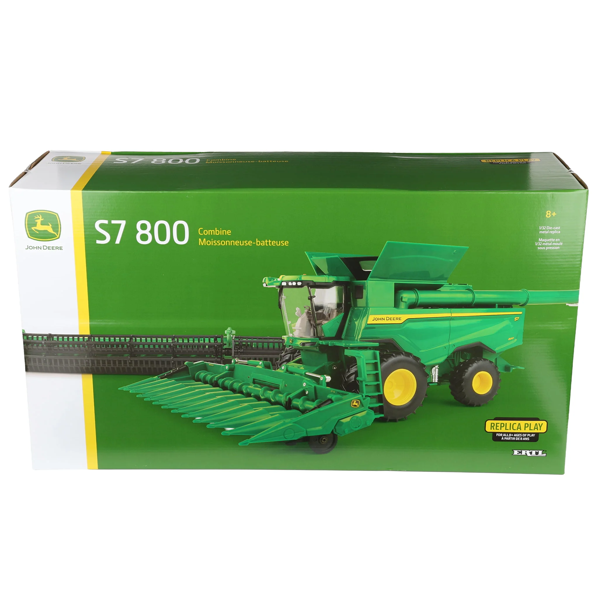 1/32 John Deere S7 800 Combine with Corn & Grain Heads by ERTL - Image 12