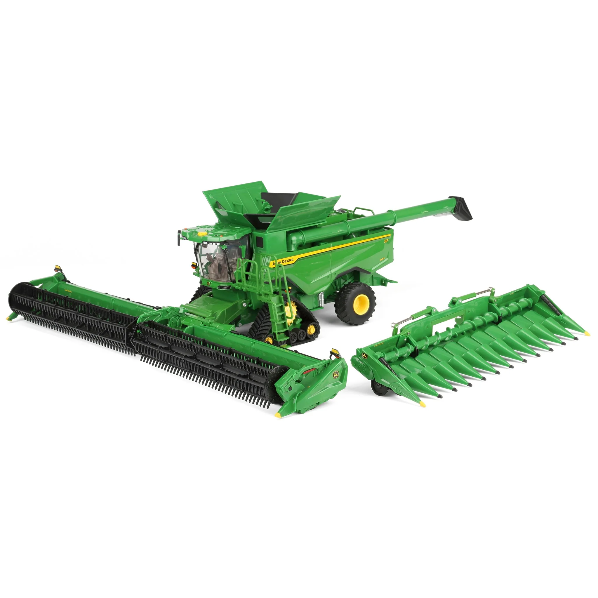 1/32 John Deere S7 900 Tracked Combine with Corn & Grain Heads, ERTL Prestige